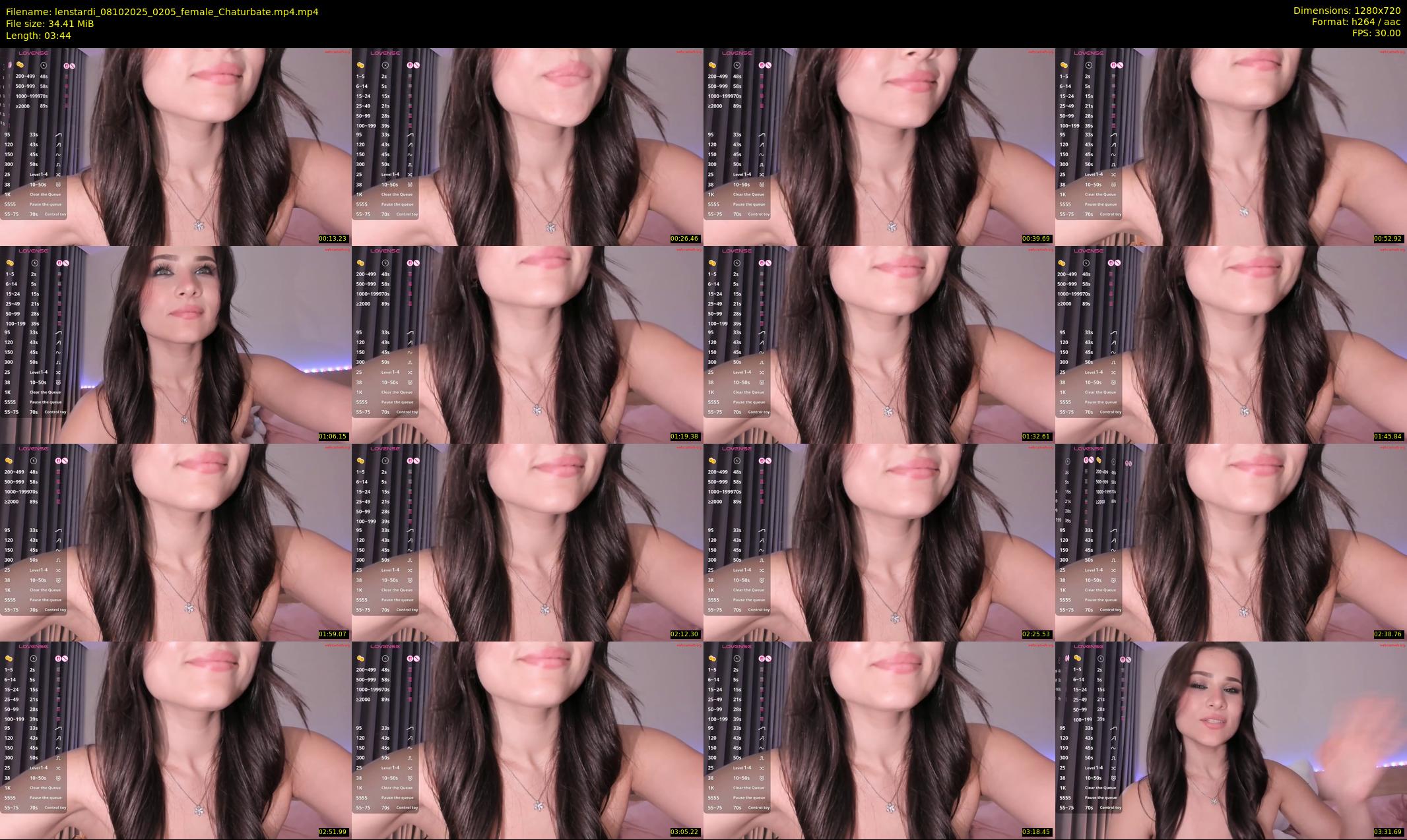 lenstardi — 4 minute Chaturbate female cam show recording, 720p, Oct 8, 2025