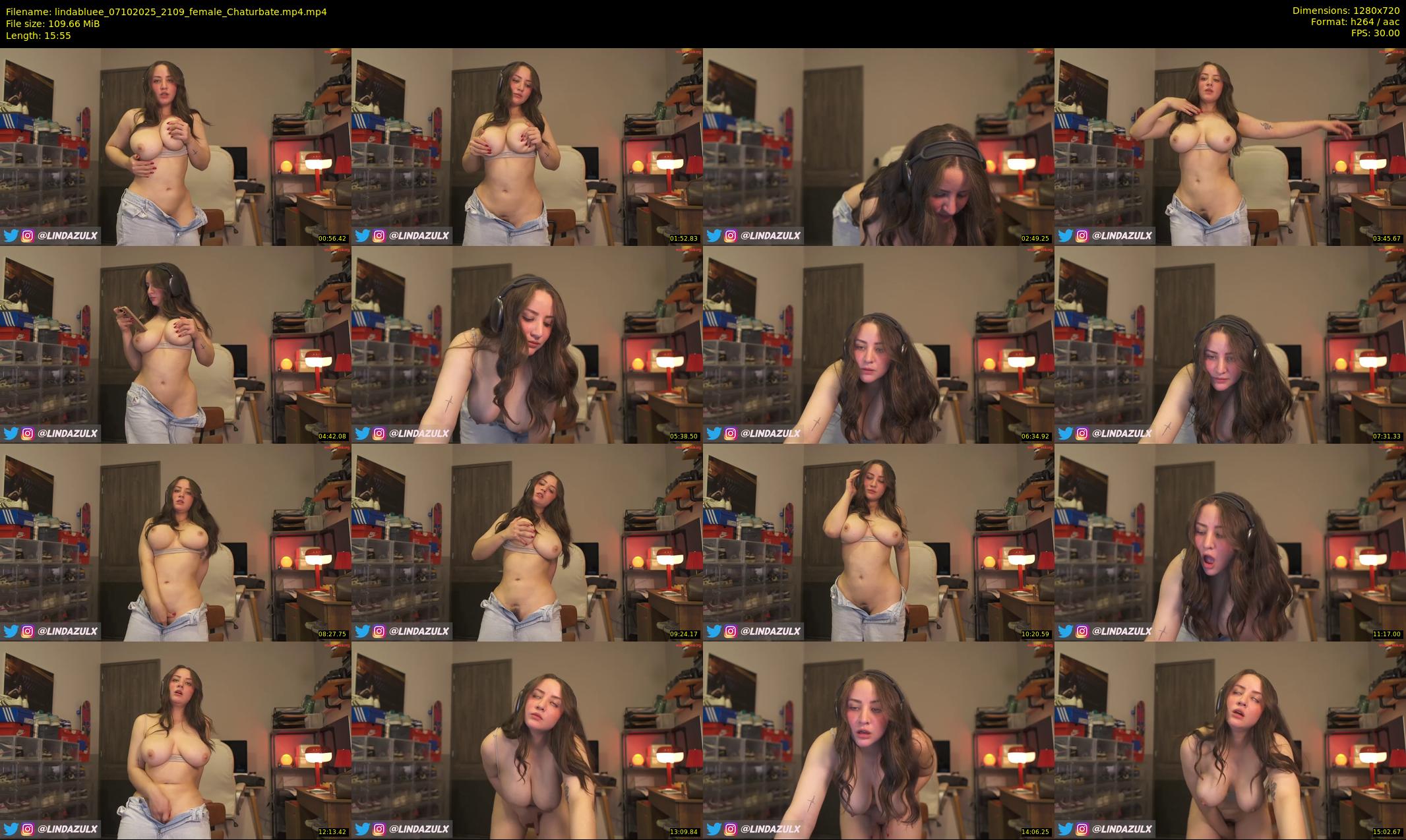 lindabluee — 16 minute Chaturbate female cam show recording, 720p, Oct 7, 2025