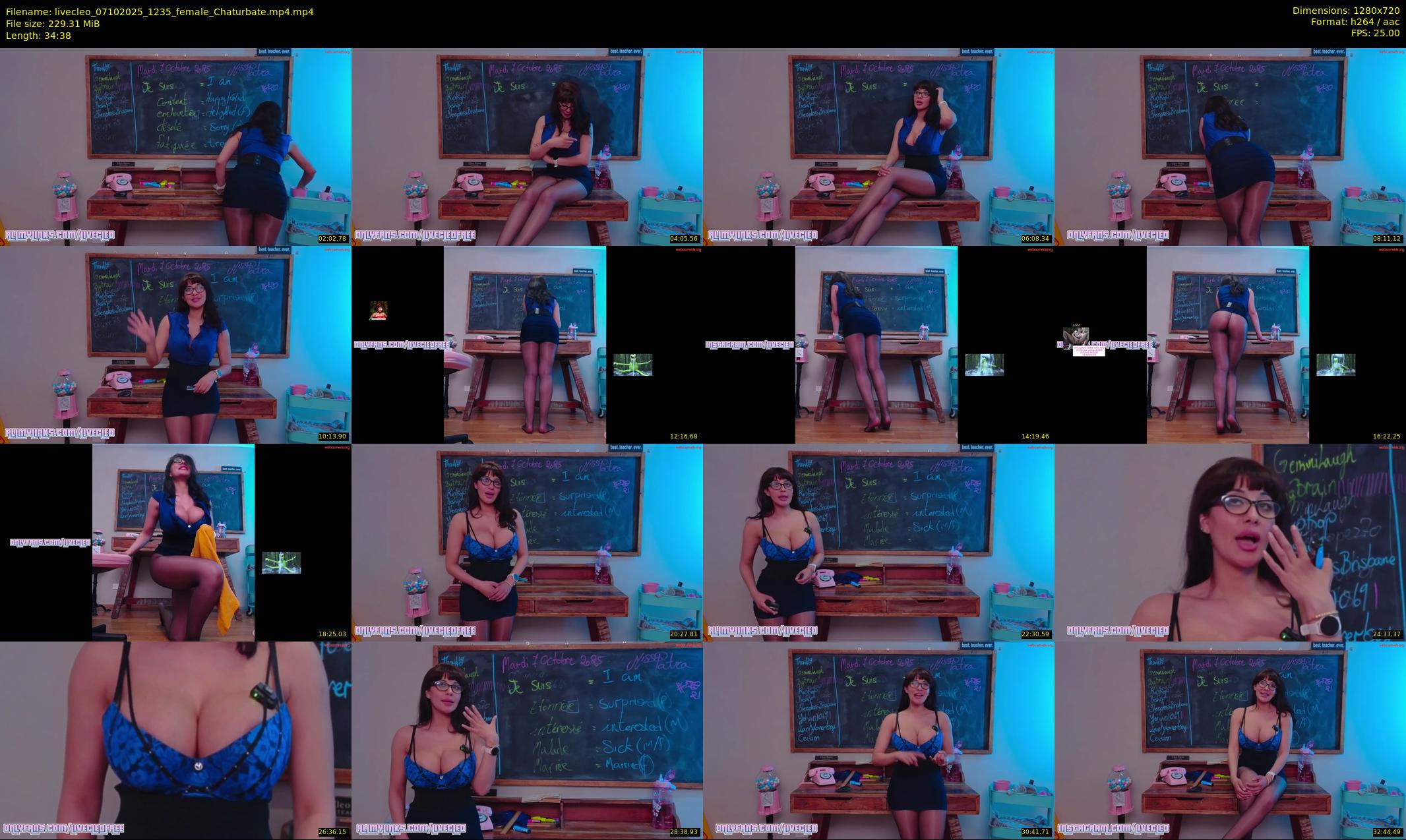 livecleo — 35 minute Chaturbate female cam show recording, 720p, Oct 7, 2025