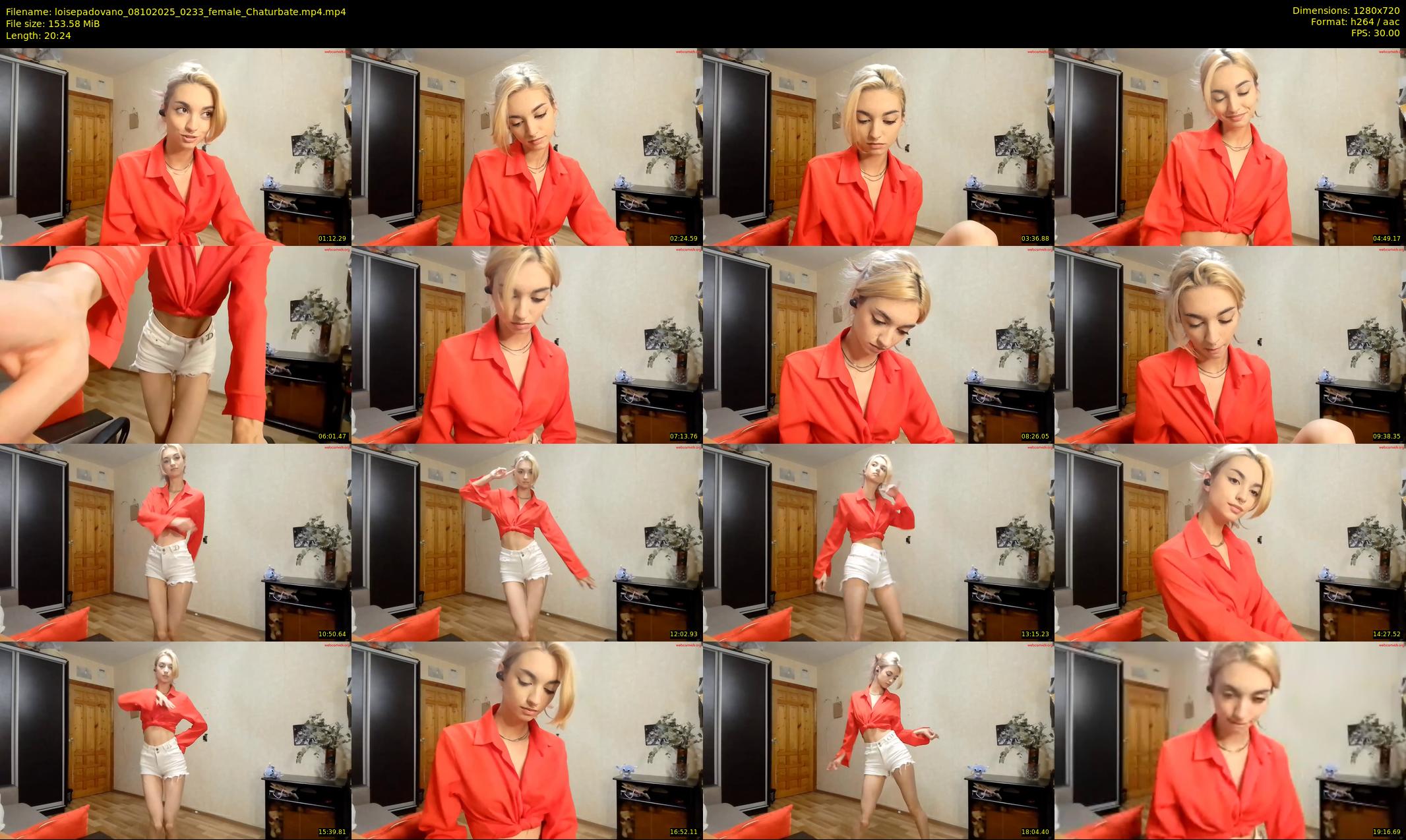 loisepadovano — 21 minute Chaturbate female cam show recording, 720p, Oct 8, 2025