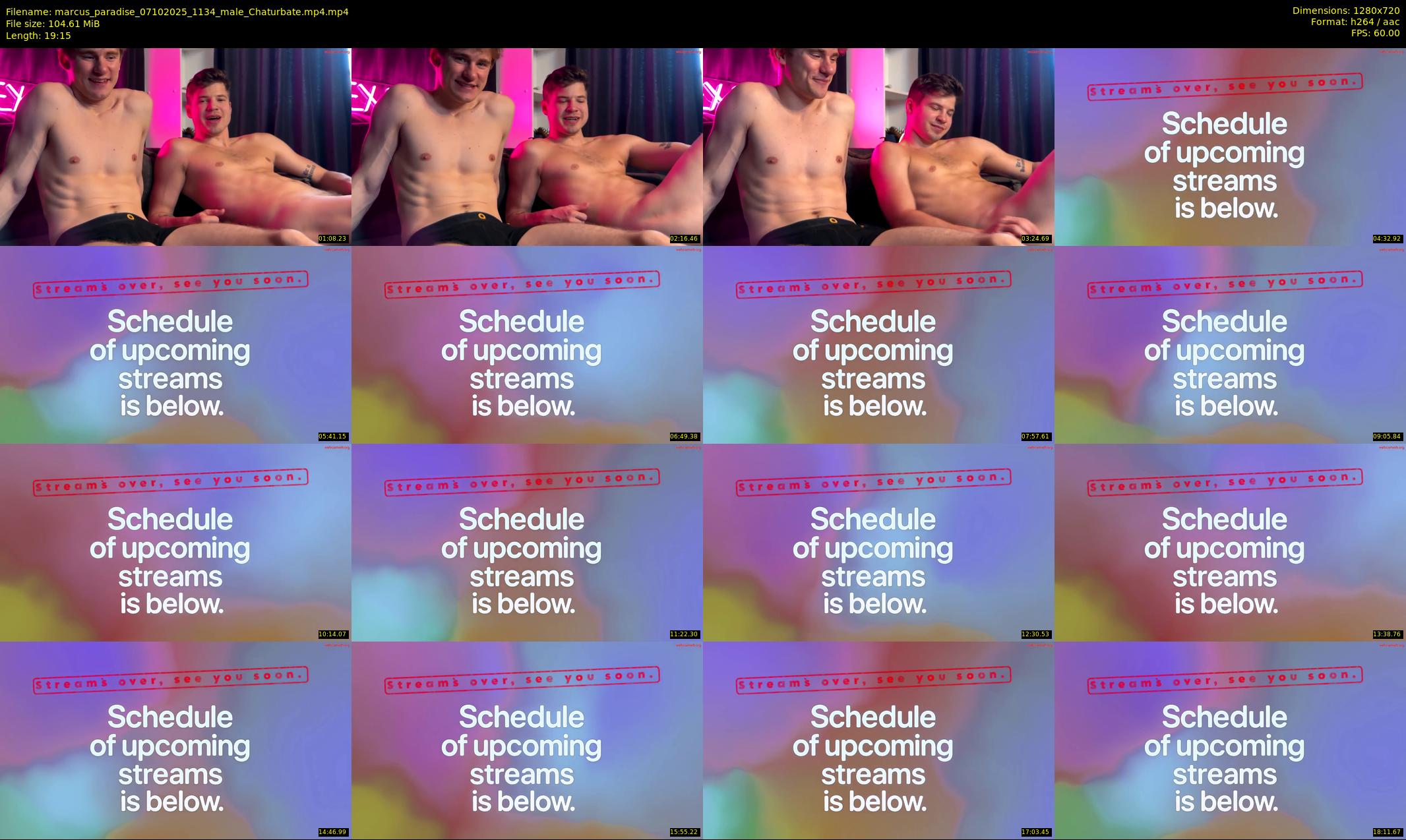 marcus_paradise — 20 minute Chaturbate male cam show recording, 720p, Oct 7, 2025
