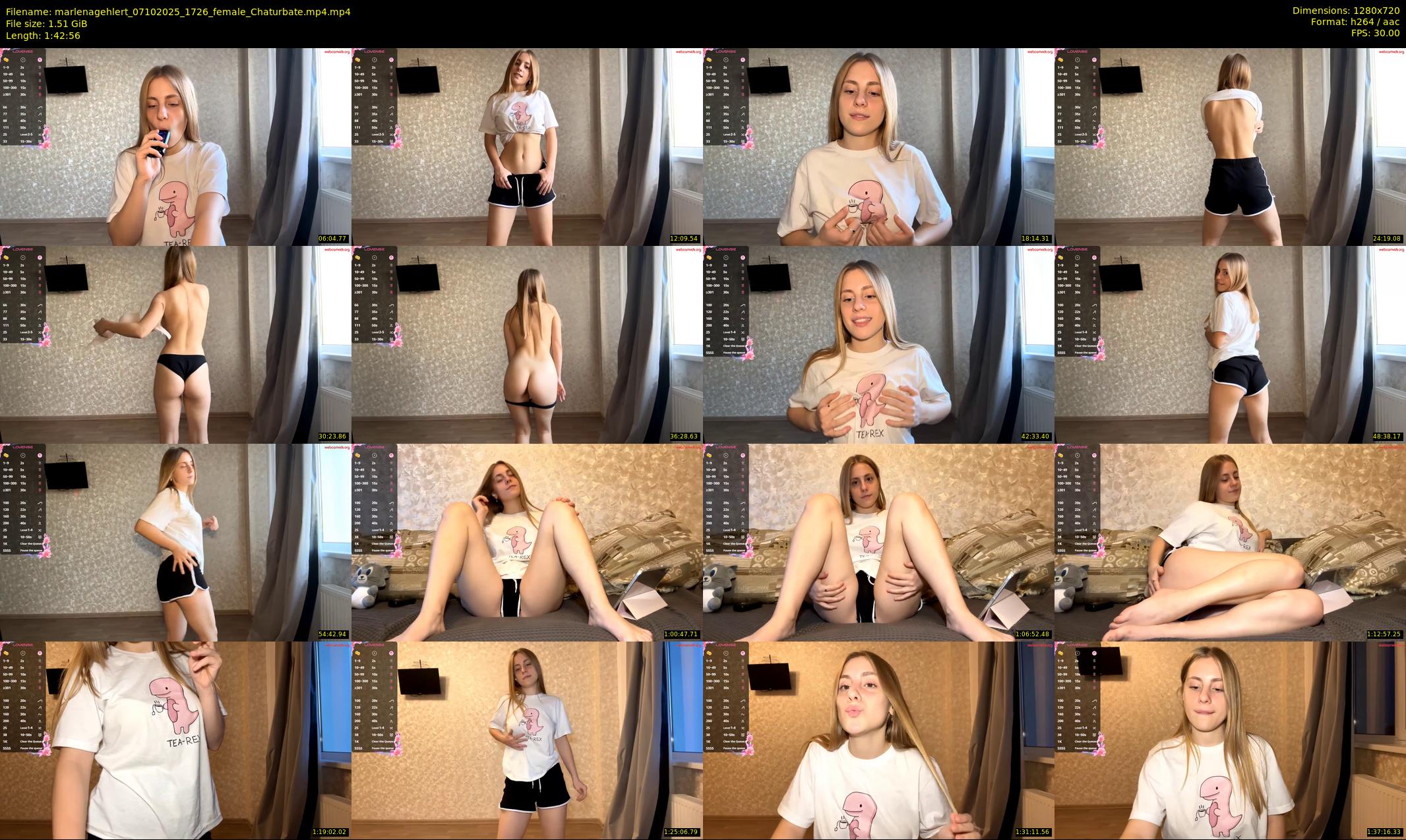marlenagehlert — 103 minute Chaturbate female cam show recording, 720p, Oct 7, 2025