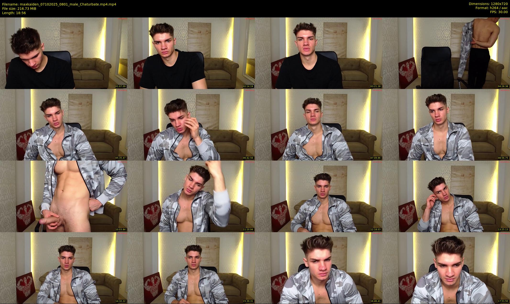 maxkaiden — 19 minute Chaturbate male cam show recording, 720p, Oct 7, 2025