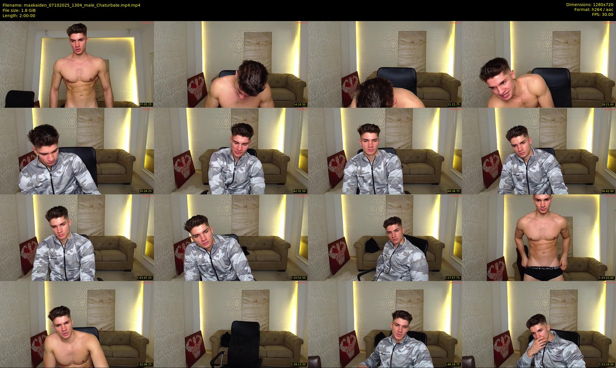 maxkaiden — 120 minute Chaturbate male cam show recording, 720p, Oct 7, 2025