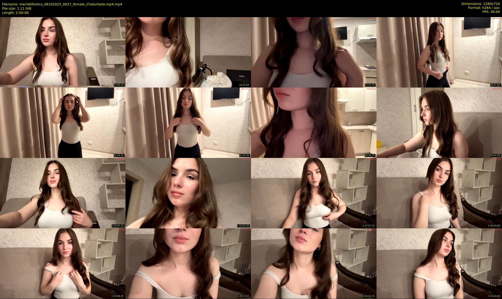 meridethvilca — 120 minute Chaturbate female cam show recording, 720p, Oct 8, 2025
