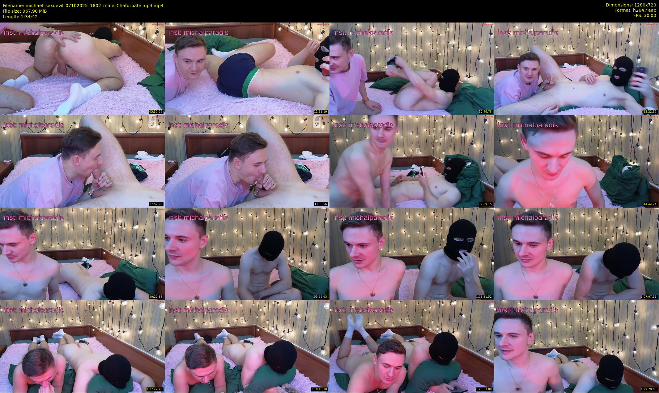 michael_sexdevil — 95 minute Chaturbate male cam show recording, 720p, Oct 7, 2025
