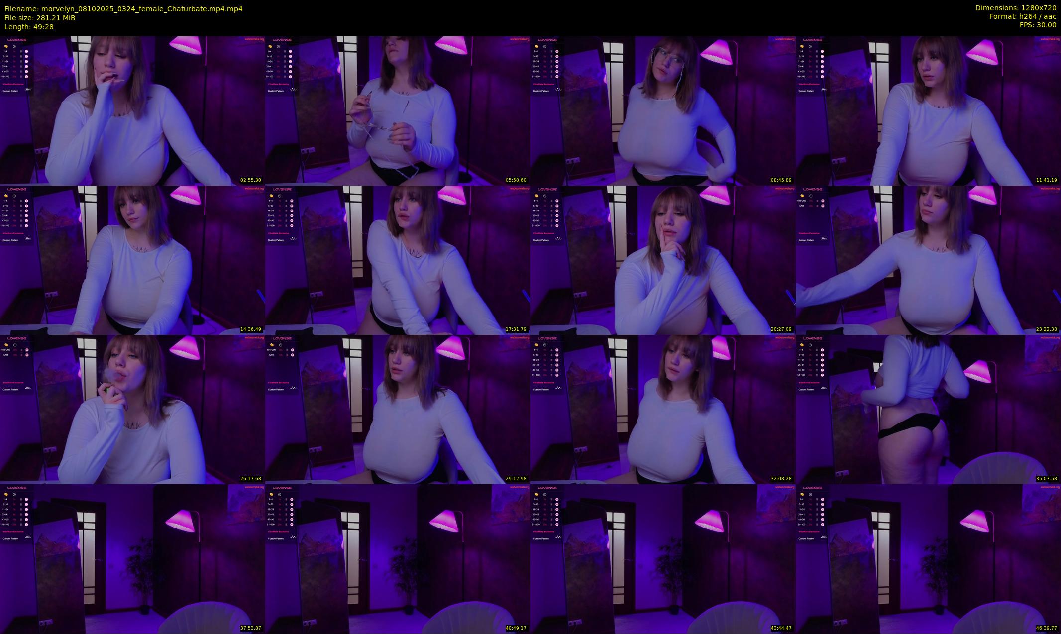 morvelyn — 50 minute Chaturbate female cam show recording, 720p, Oct 8, 2025
