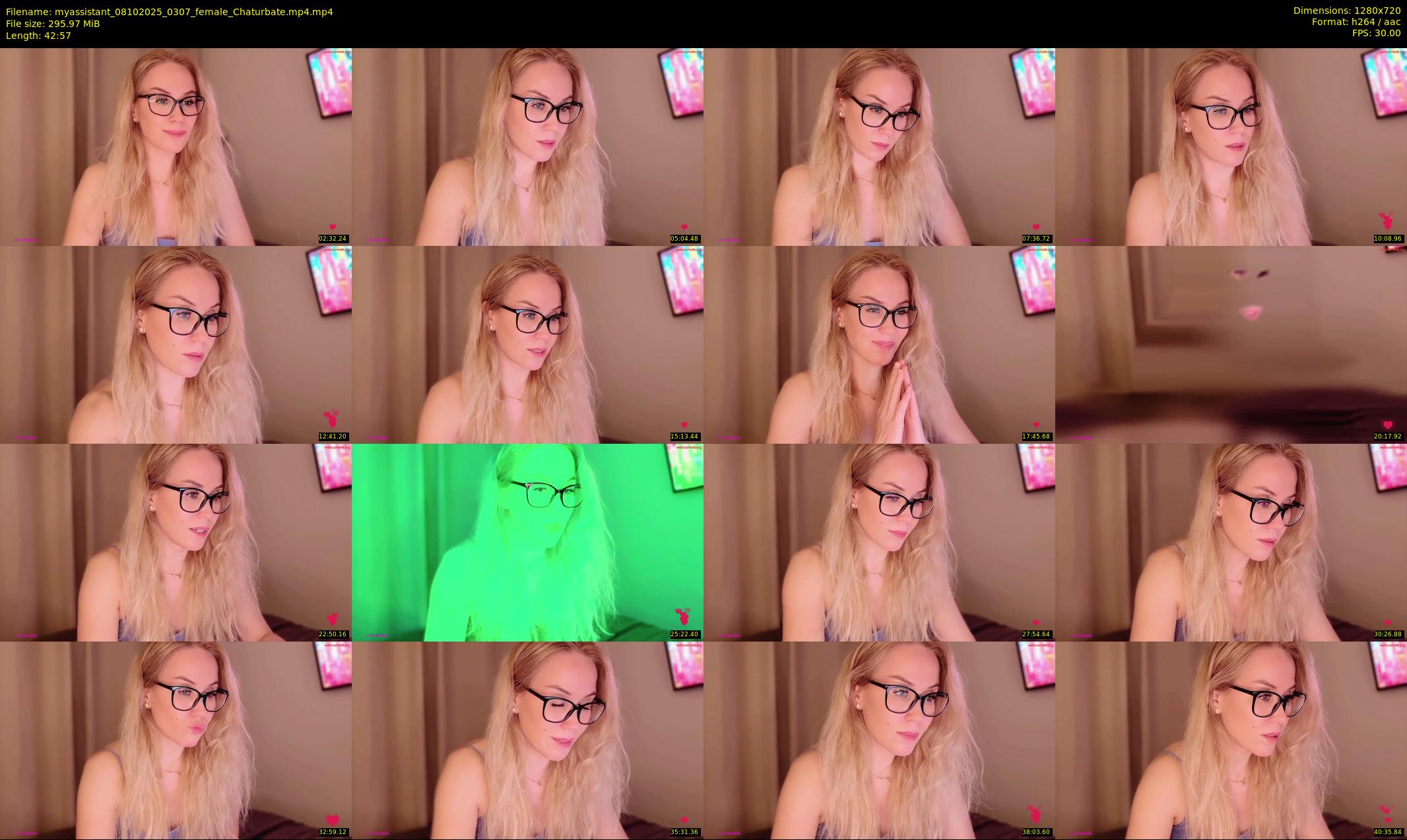 myassistant — 43 minute Chaturbate female cam show recording, 720p, Oct 8, 2025