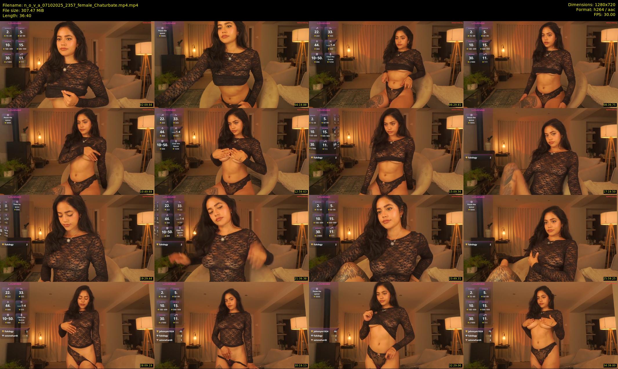 n_o_v_a — 37 minute Chaturbate female cam show recording, 720p, Oct 7, 2025