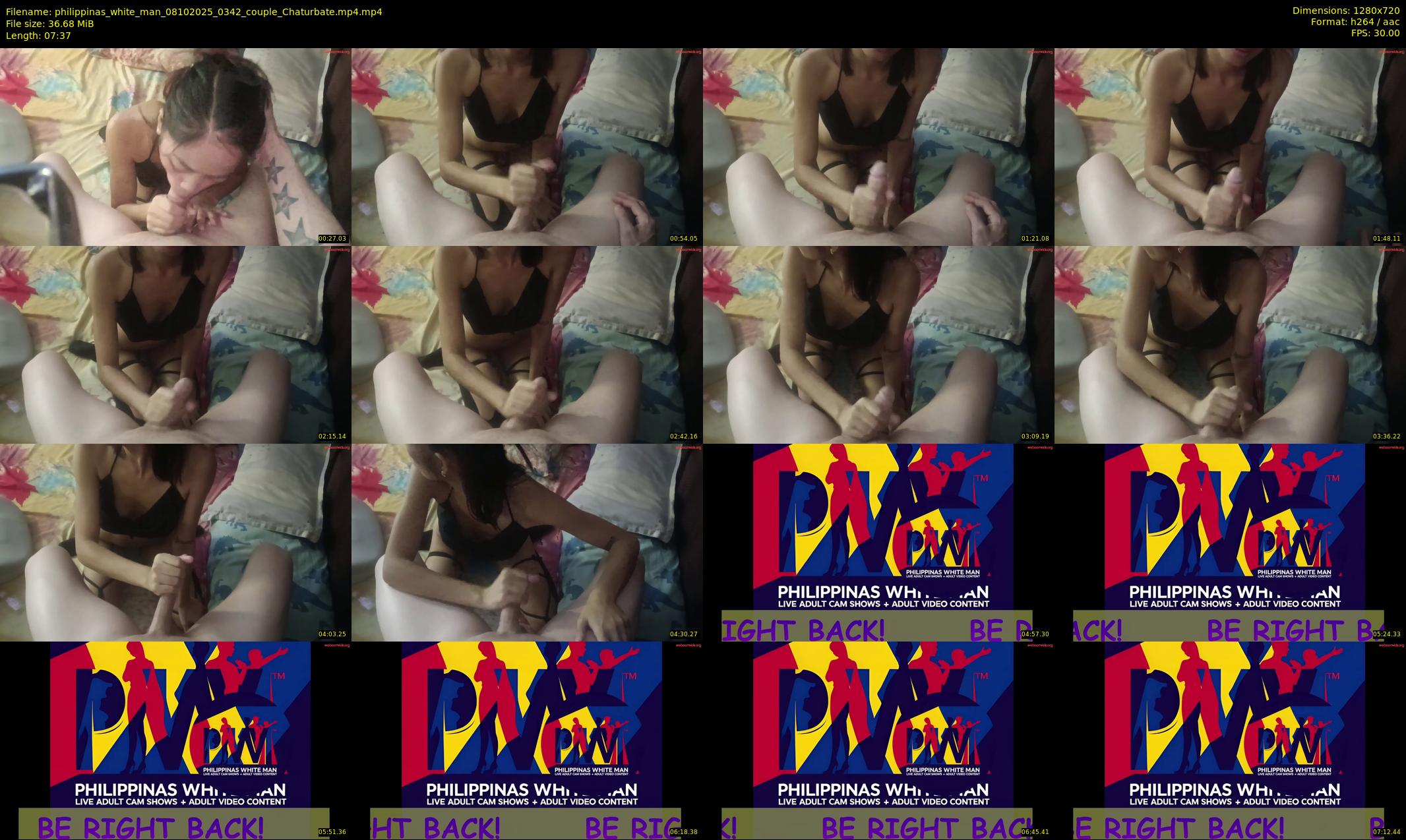 philippinas_white_man — 8 minute Chaturbate couple cam show recording, 720p, Oct 8, 2025