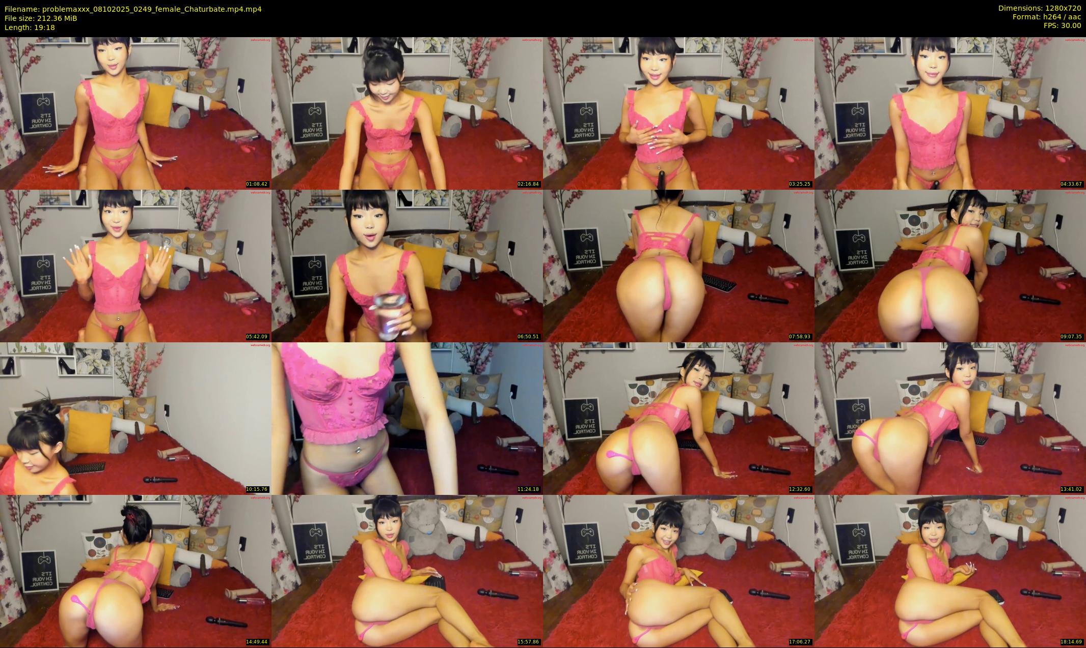 problemaxxx — 20 minute Chaturbate female cam show recording, 720p, Oct 8, 2025