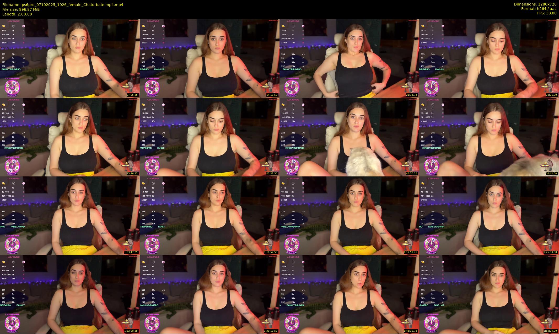 ps6pro — 120 minute Chaturbate female cam show recording, 720p, Oct 7, 2025