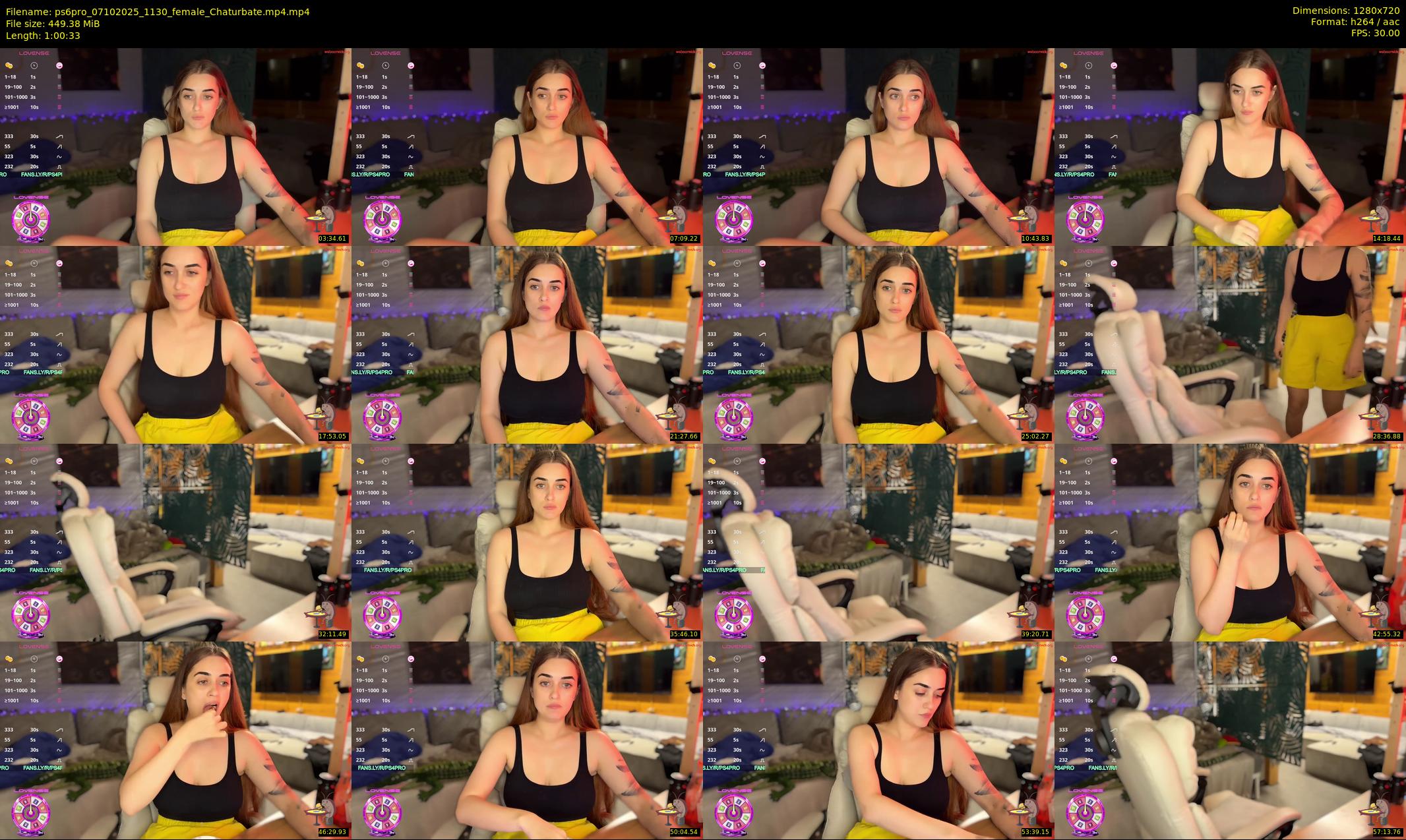 ps6pro — 61 minute Chaturbate female cam show recording, 720p, Oct 7, 2025