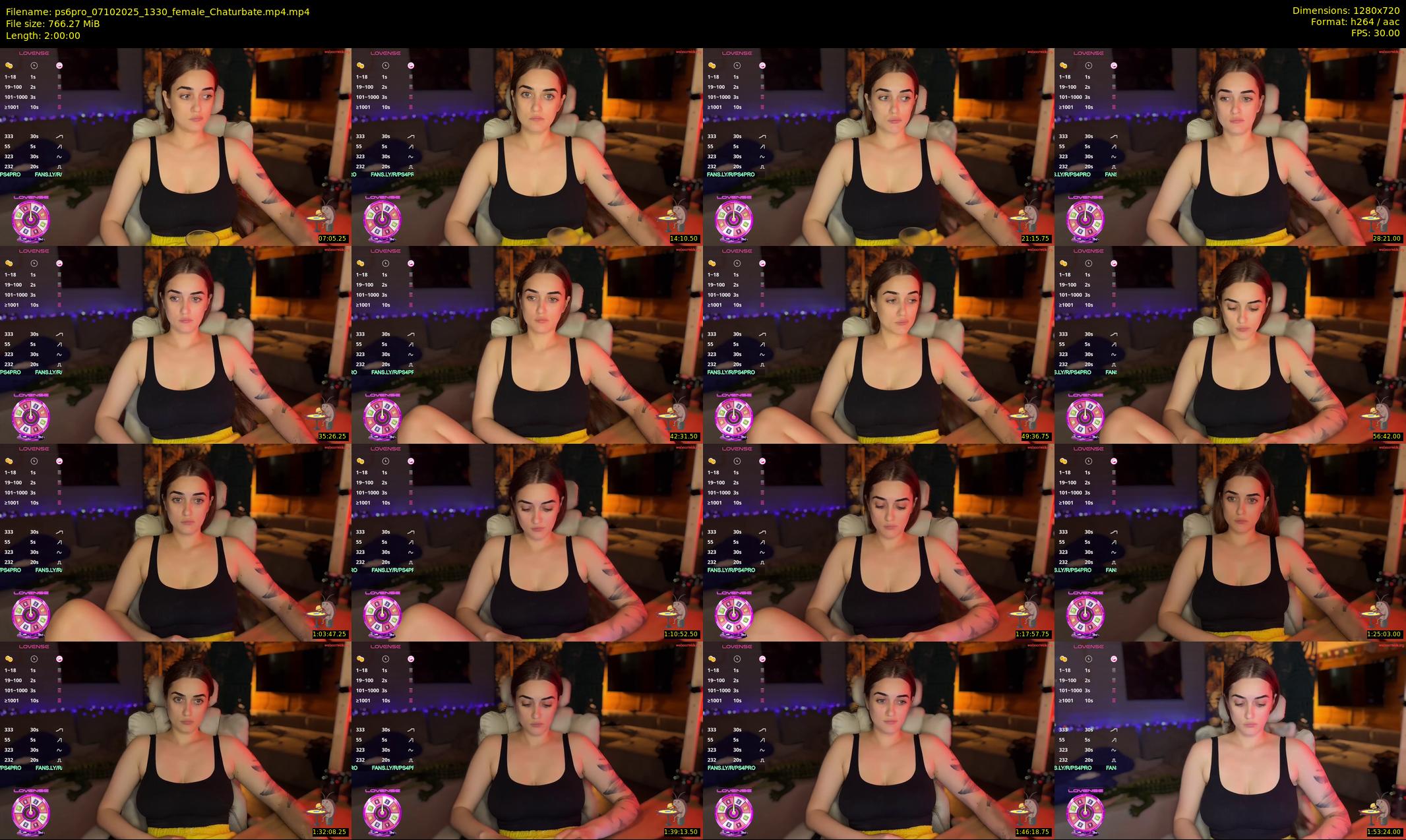 ps6pro — 120 minute Chaturbate female cam show recording, 720p, Oct 7, 2025