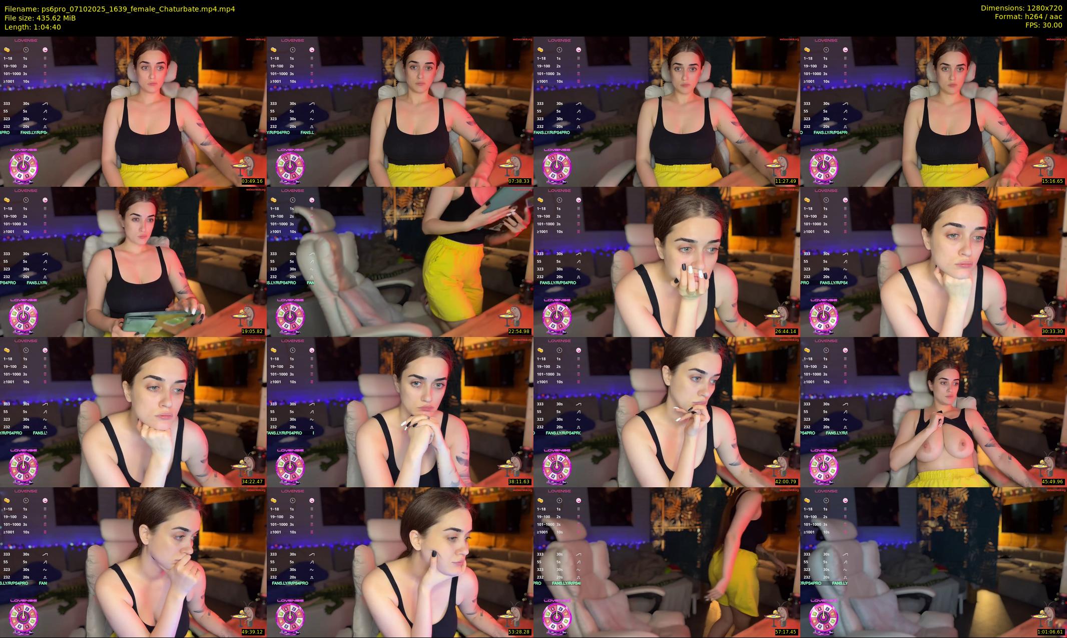 ps6pro — 65 minute Chaturbate female cam show recording, 720p, Oct 7, 2025