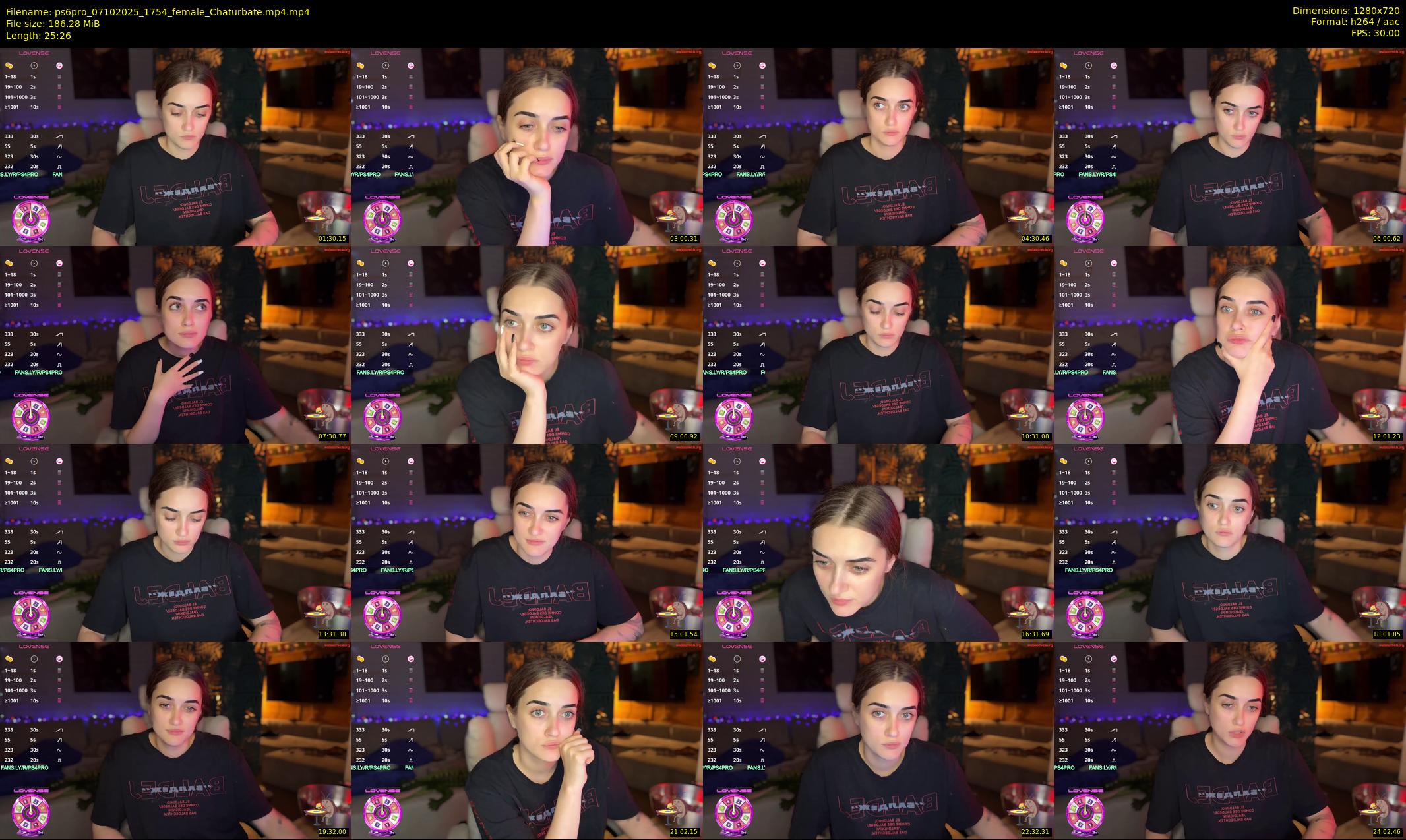 ps6pro — 26 minute Chaturbate female cam show recording, 720p, Oct 7, 2025