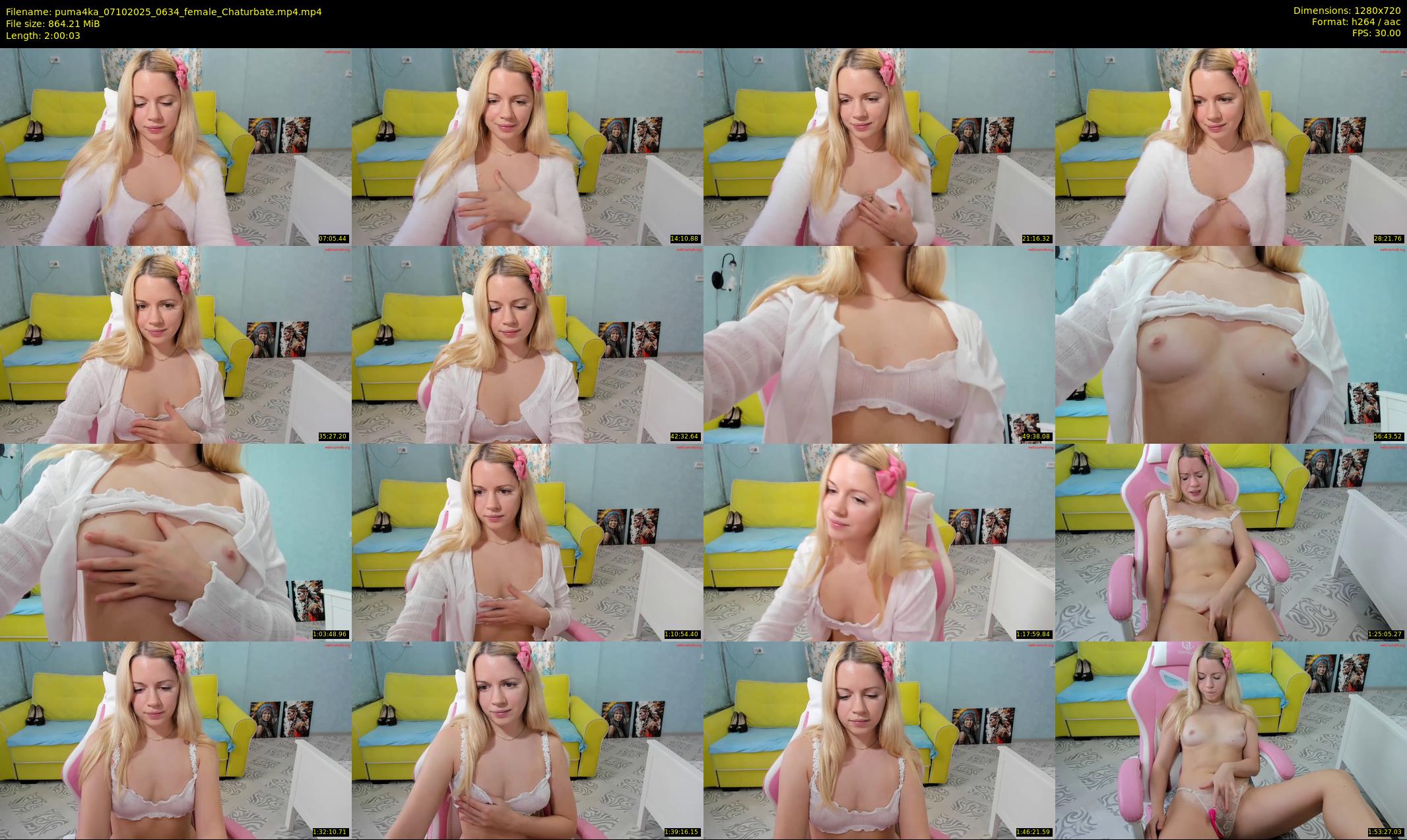 puma4ka — 121 minute Chaturbate female cam show recording, 720p, Oct 7, 2025