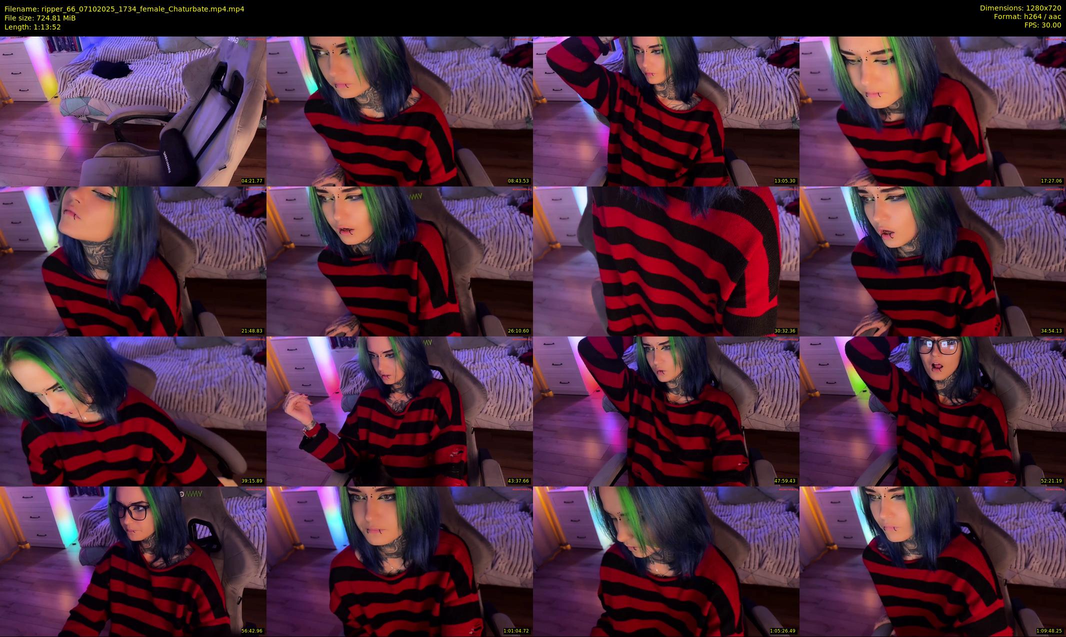 ripper_66 — 74 minute Chaturbate female cam show recording, 720p, Oct 7, 2025