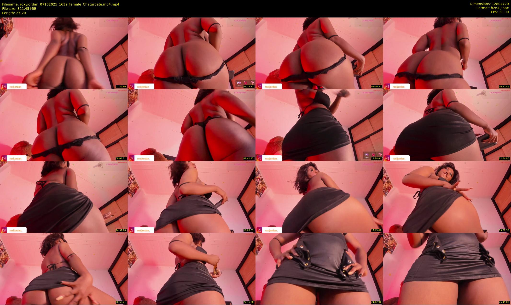 roxyjordan — 28 minute Chaturbate female cam show recording, 720p, Oct 7, 2025