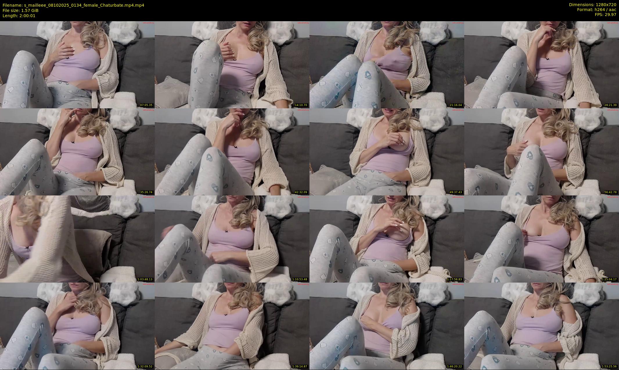 s_mailleee — 121 minute Chaturbate female cam show recording, 720p, Oct 8, 2025
