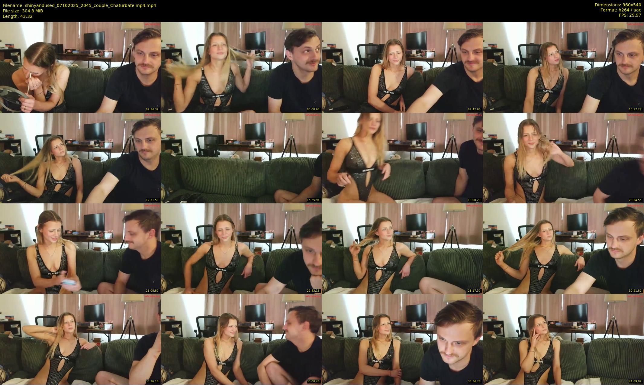 shinyandused — 44 minute Chaturbate couple cam show recording, 480p, Oct 7, 2025