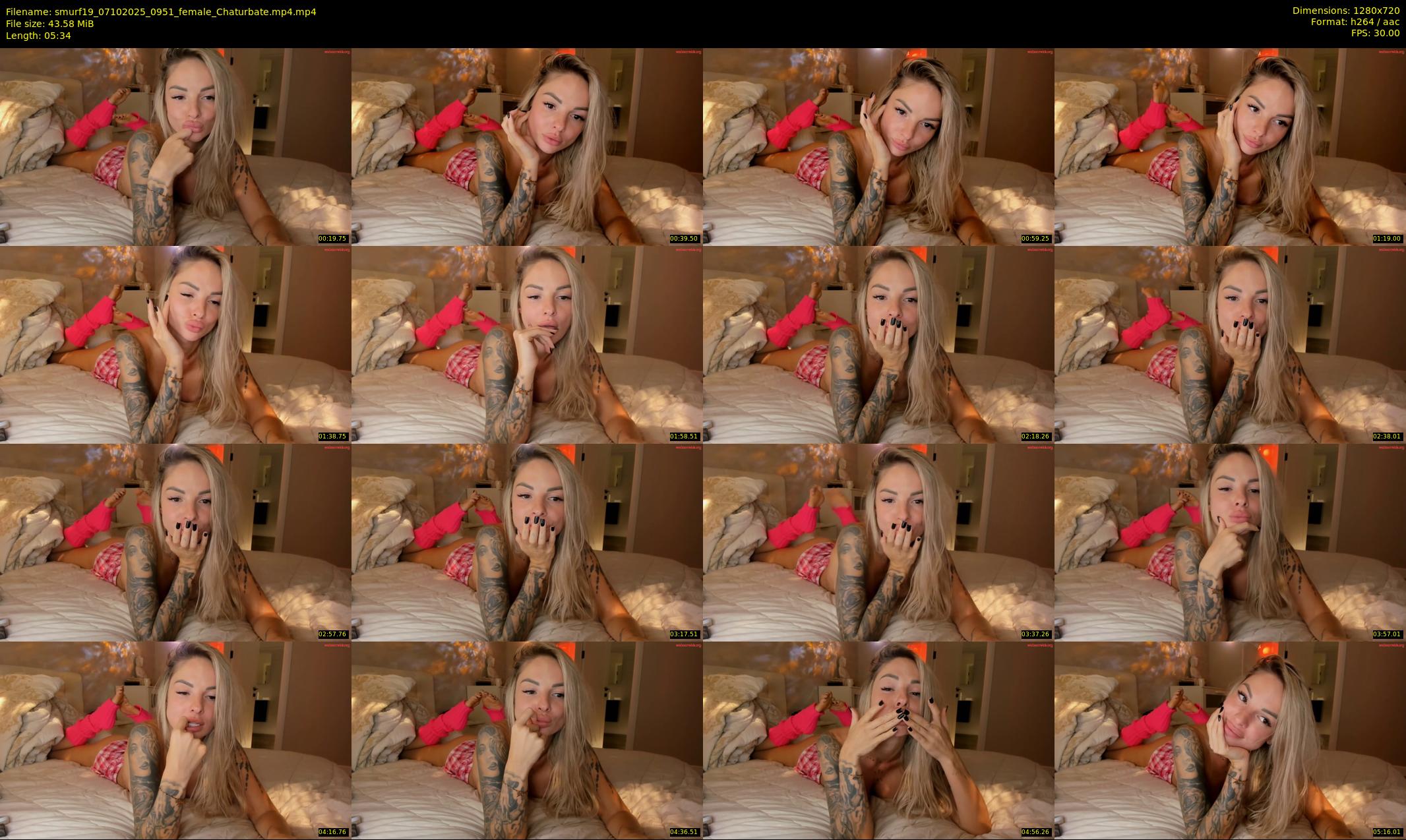 smurf19 — 6 minute Chaturbate female cam show recording, 720p, Oct 7, 2025