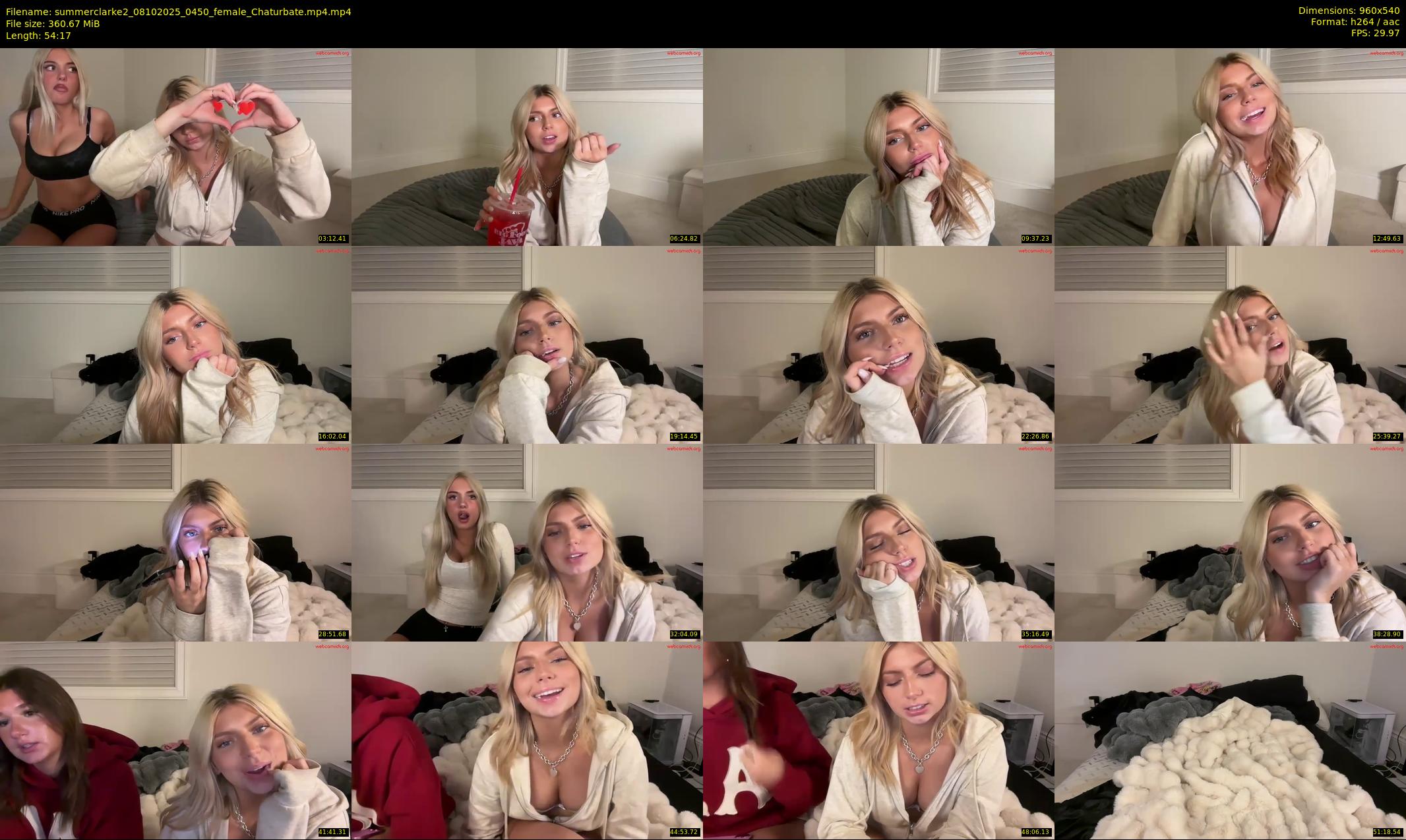 summerclarke2 — 55 minute Chaturbate female cam show recording, 480p, Oct 8, 2025