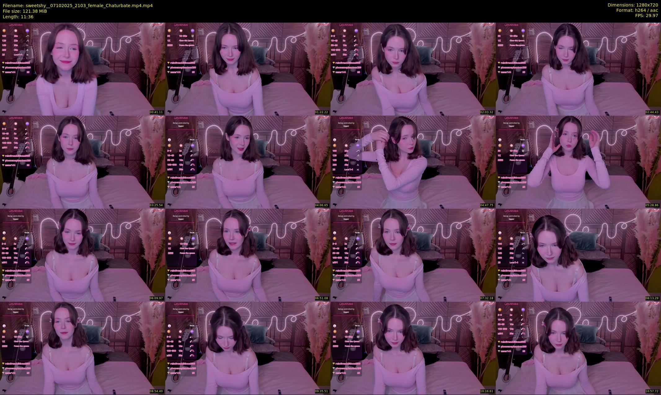 sweetshy_ — 12 minute Chaturbate female cam show recording, 720p, Oct 7, 2025