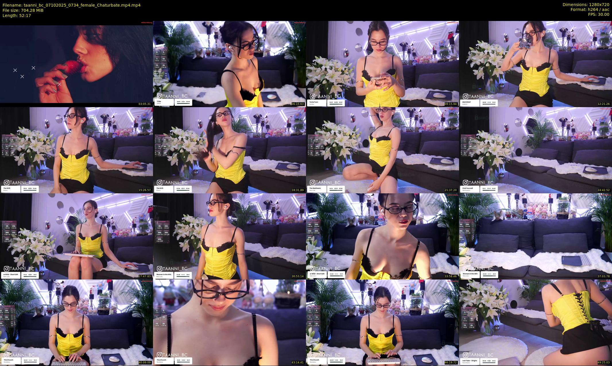taanni_bc — 53 minute Chaturbate female cam show recording, 720p, Oct 7, 2025
