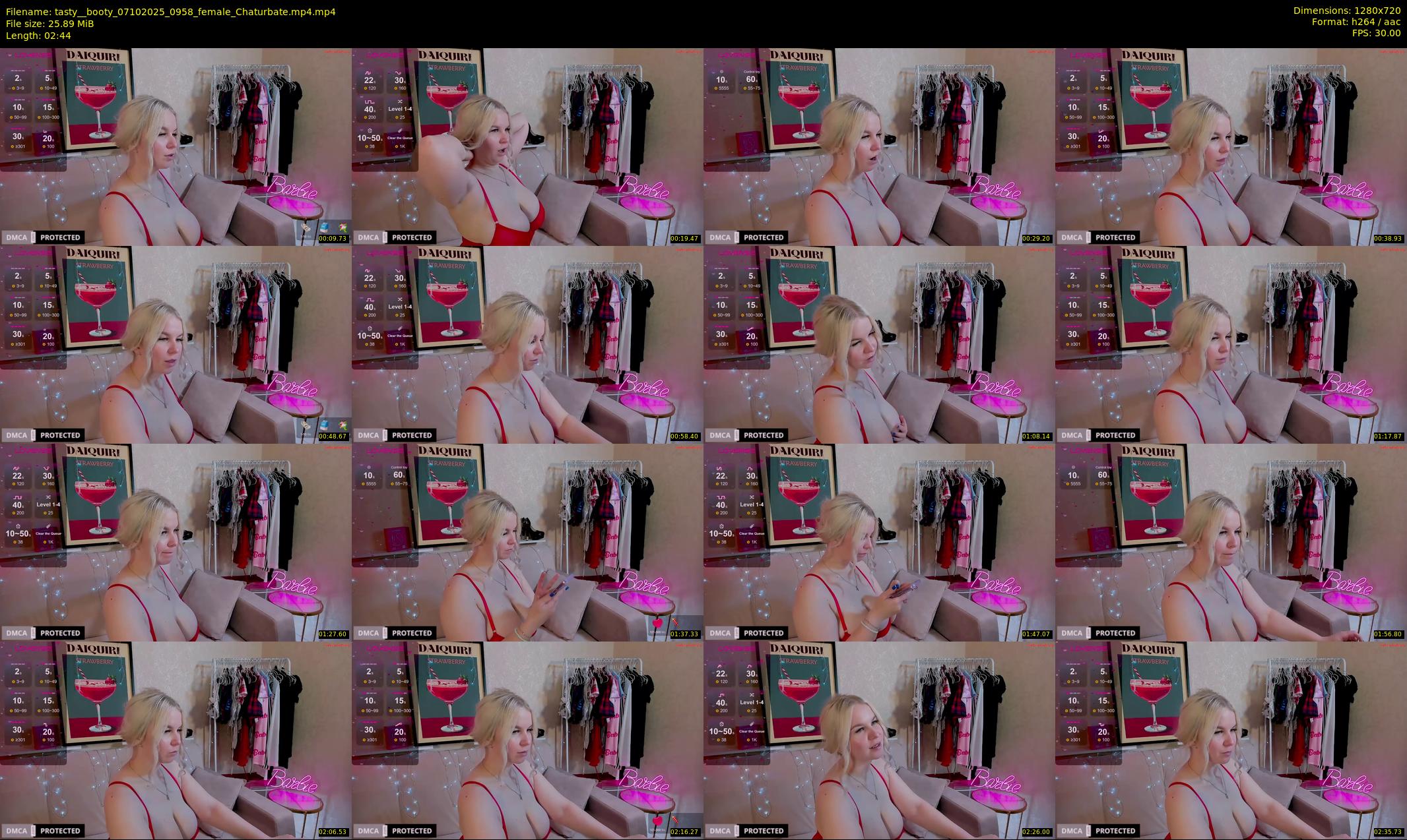 tasty__booty — 3 minute Chaturbate female cam show recording, 720p, Oct 7, 2025