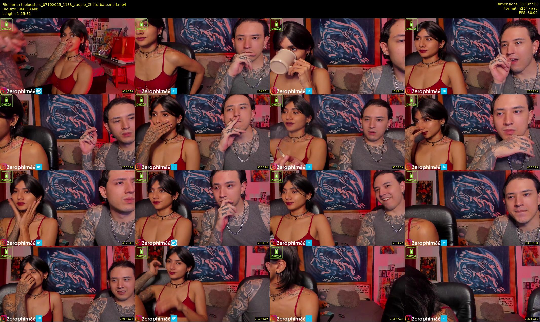 thejoestars — 86 minute Chaturbate couple cam show recording, 720p, Oct 7, 2025