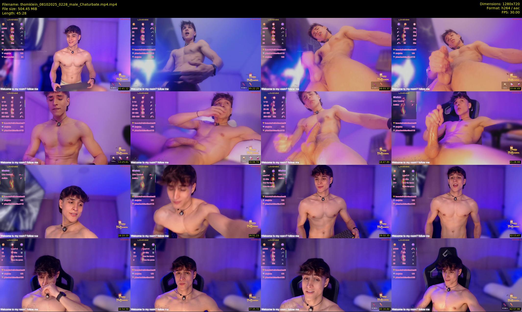 thomklein — 46 minute Chaturbate male cam show recording, 720p, Oct 8, 2025