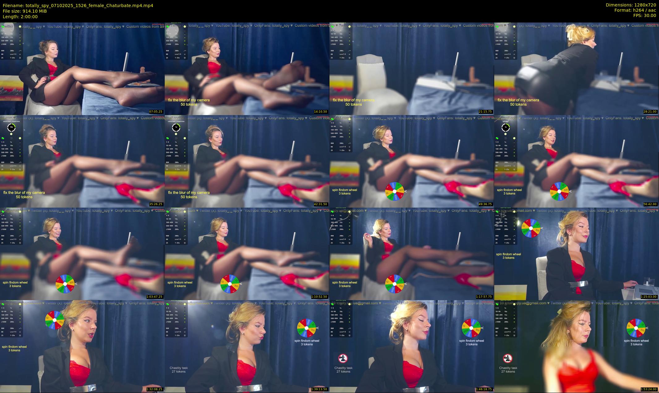 totally_spy — 120 minute Chaturbate female cam show recording, 720p, Oct 7, 2025