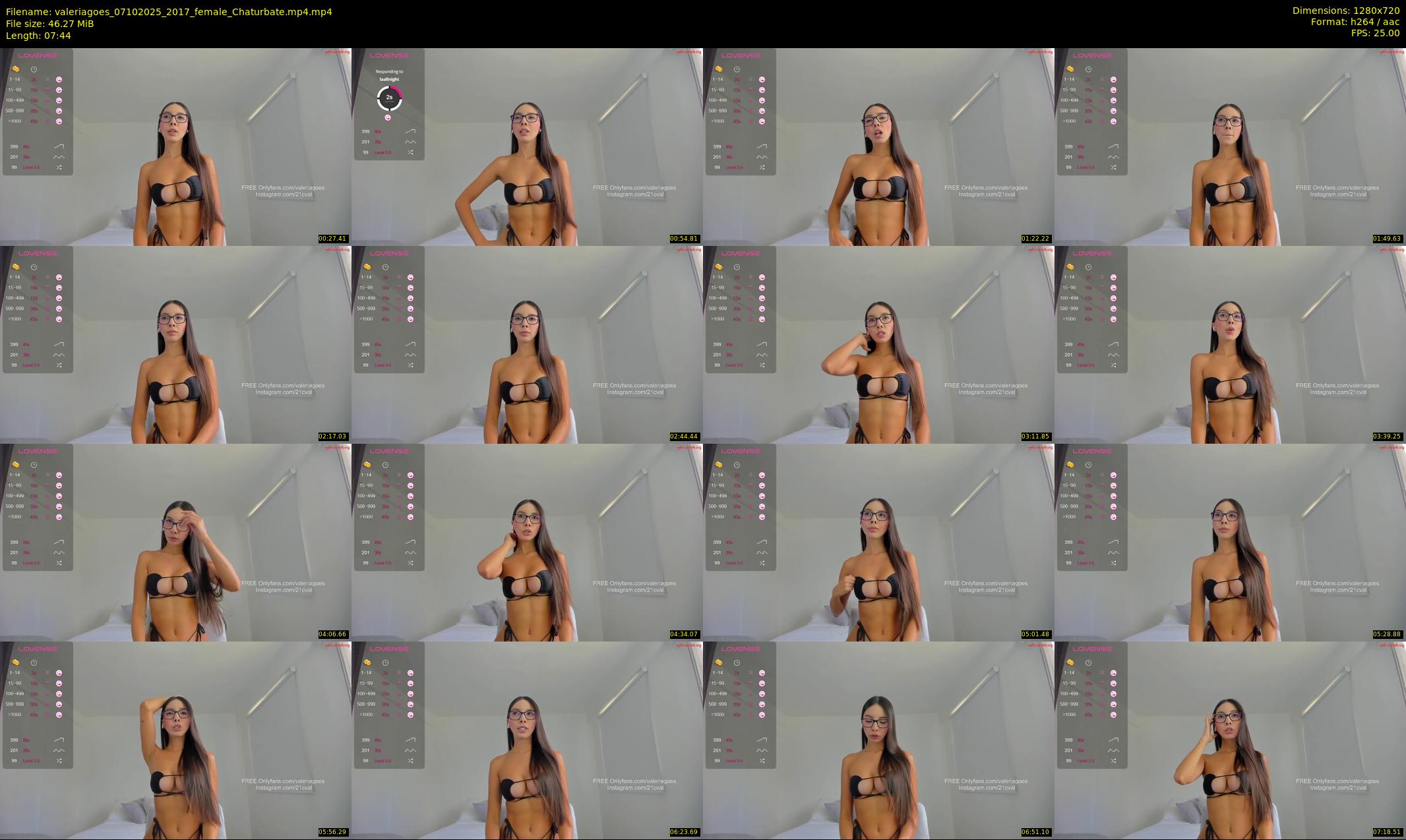 valeriagoes — 8 minute Chaturbate female cam show recording, 720p, Oct 7, 2025