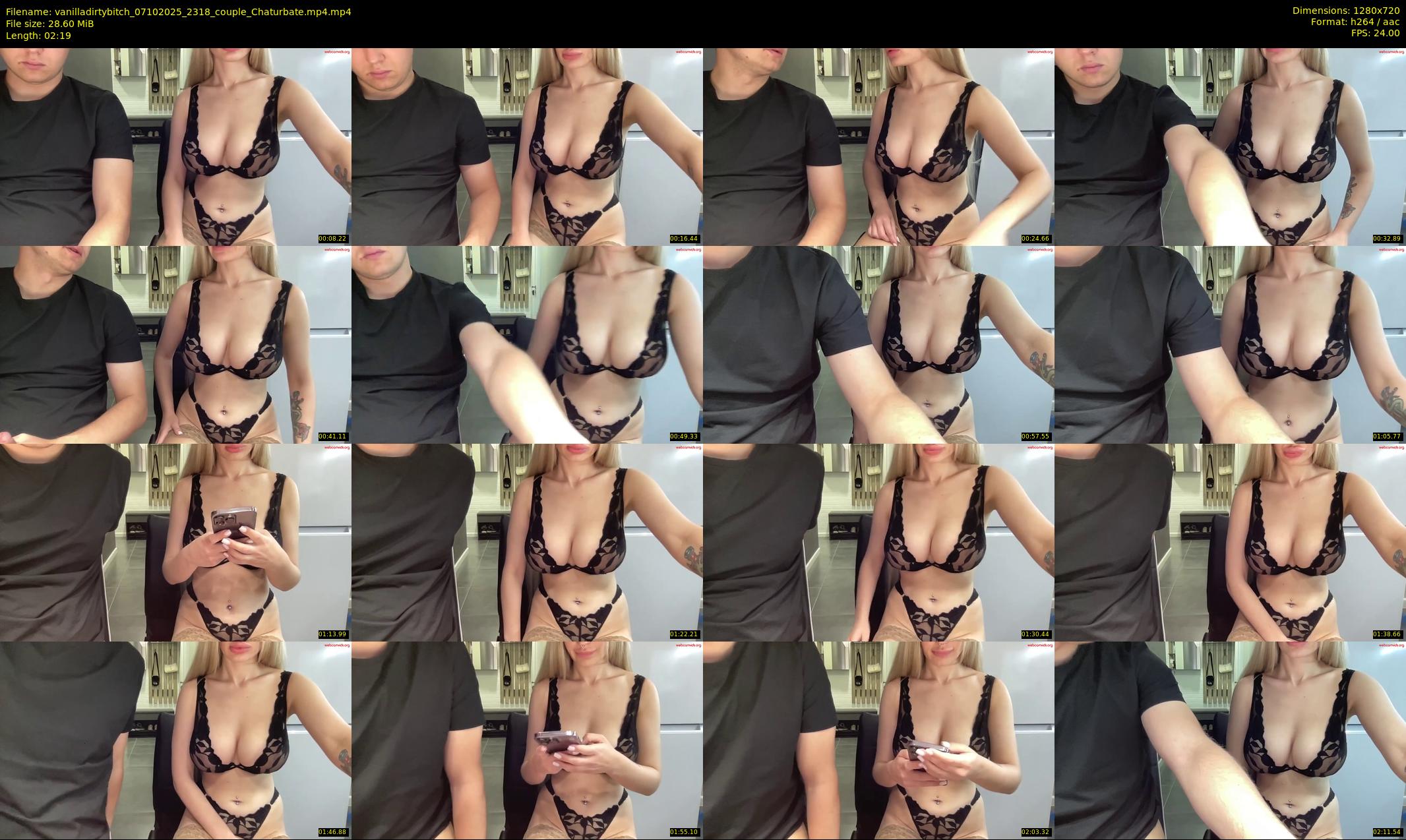 vanilladirtybitch — 3 minute Chaturbate couple cam show recording, 720p, Oct 7, 2025