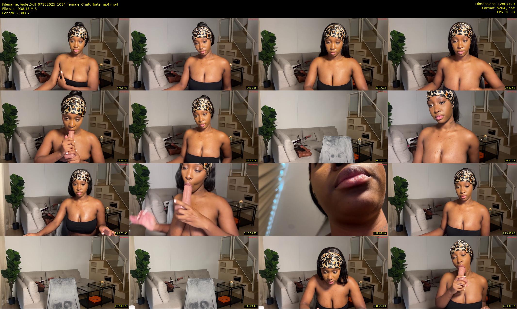 violet6xft — 121 minute Chaturbate female cam show recording, 720p, Oct 7, 2025