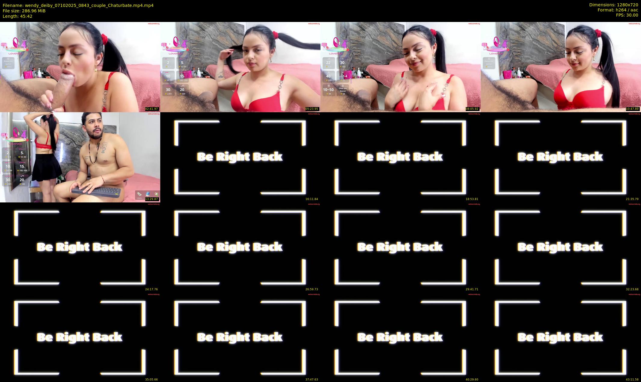 wendy_deiby — 46 minute Chaturbate couple cam show recording, 720p, Oct 7, 2025