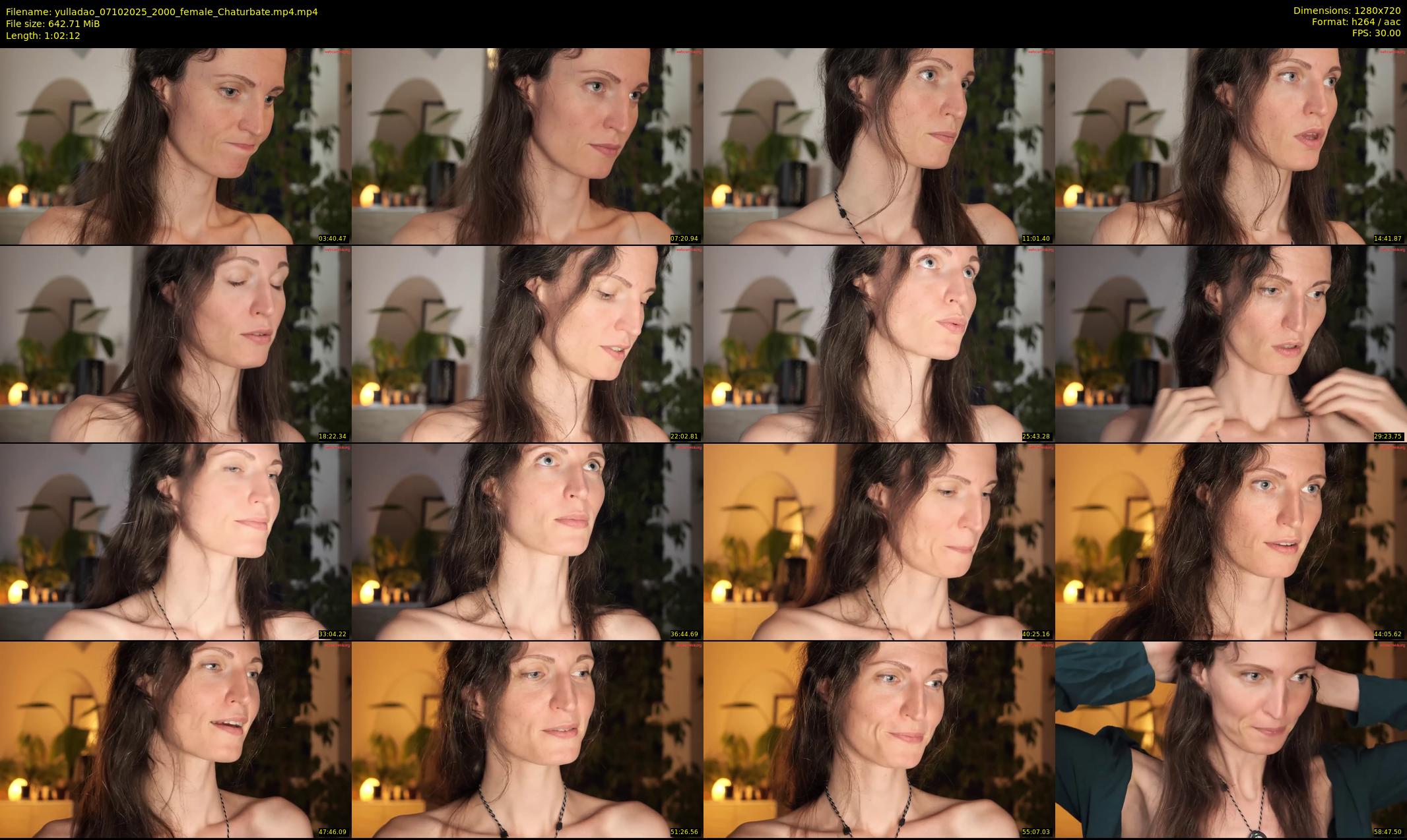yulladao — 63 minute Chaturbate female cam show recording, 720p, Oct 7, 2025