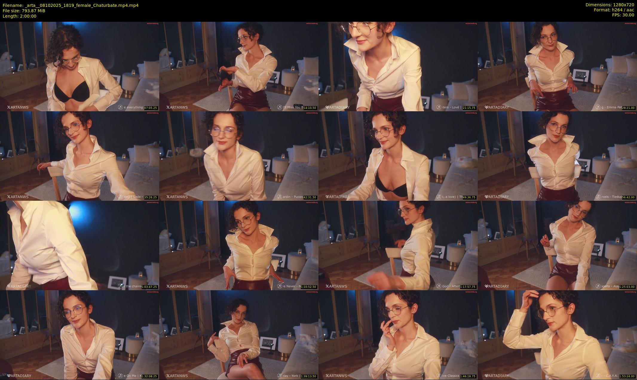 _arta_ — 120 minute Chaturbate female cam show recording, 720p, Oct 8, 2025
