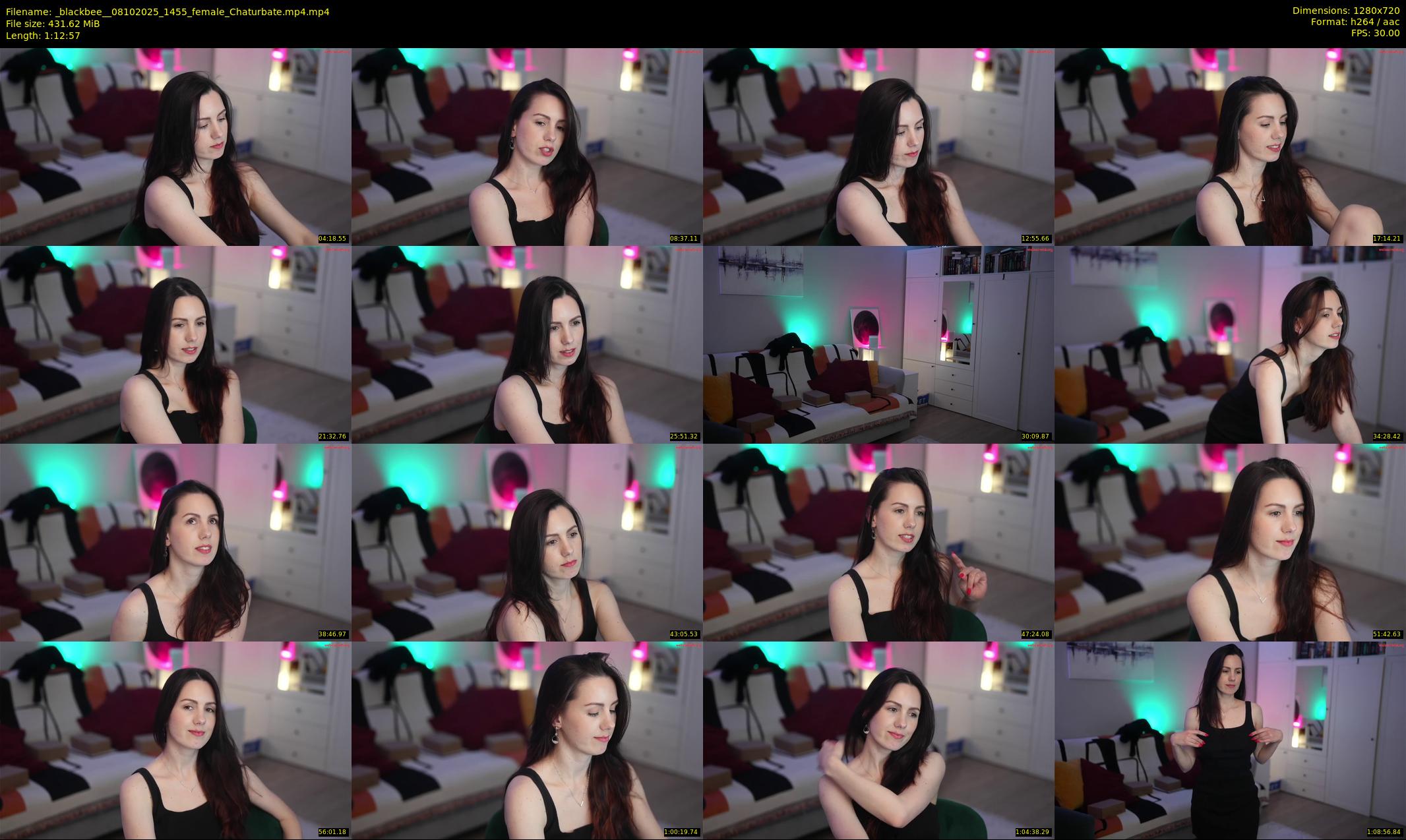 _blackbee_ — 73 minute Chaturbate female cam show recording, 720p, Oct 8, 2025