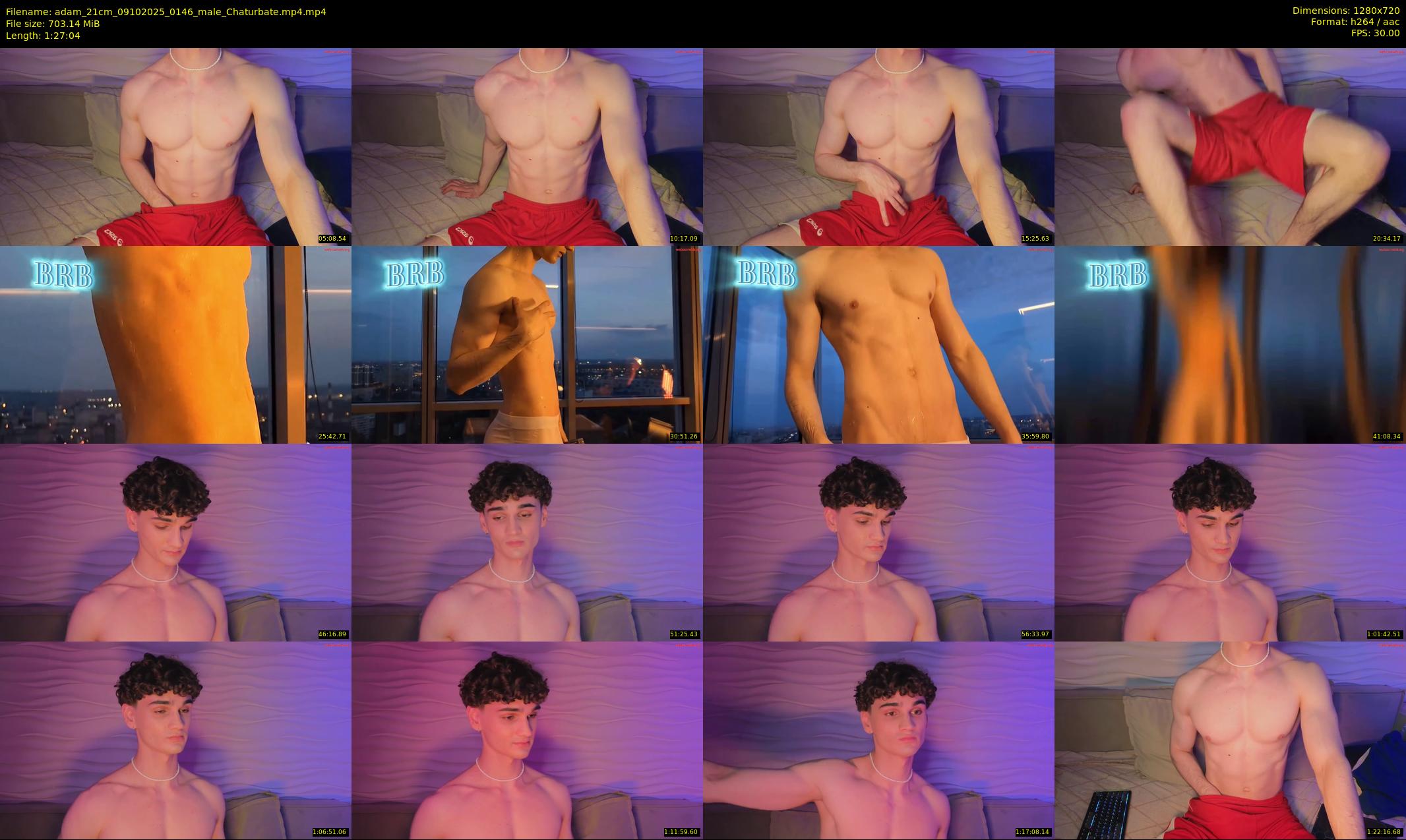 adam_21cm — 88 minute Chaturbate male cam show recording, 720p, Oct 9, 2025