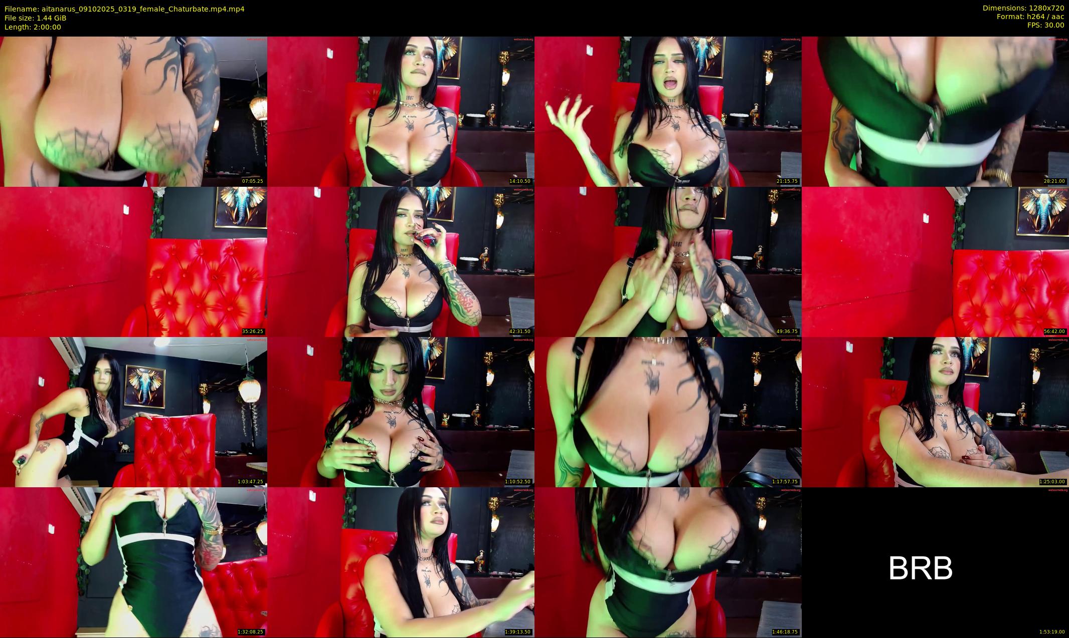 aitanarus — 120 minute Chaturbate female cam show recording, 720p, Oct 9, 2025