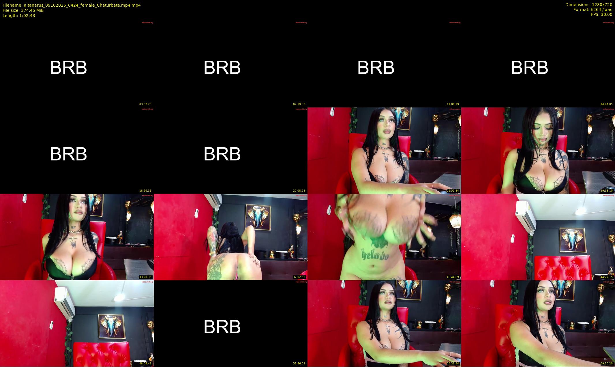 aitanarus — 63 minute Chaturbate female cam show recording, 720p, Oct 9, 2025