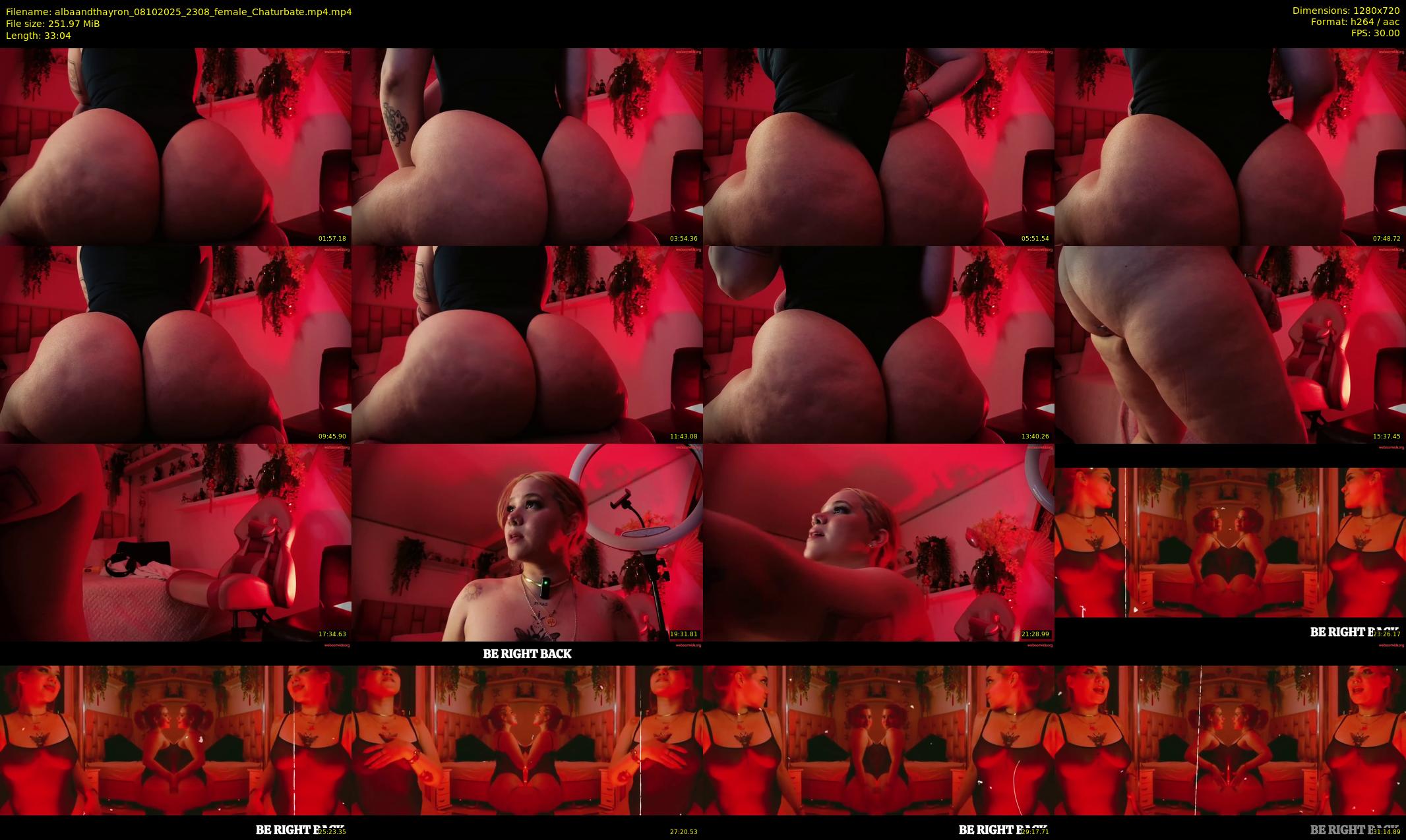 albaandthayron — 34 minute Chaturbate couple cam show recording, 720p, Oct 8, 2025