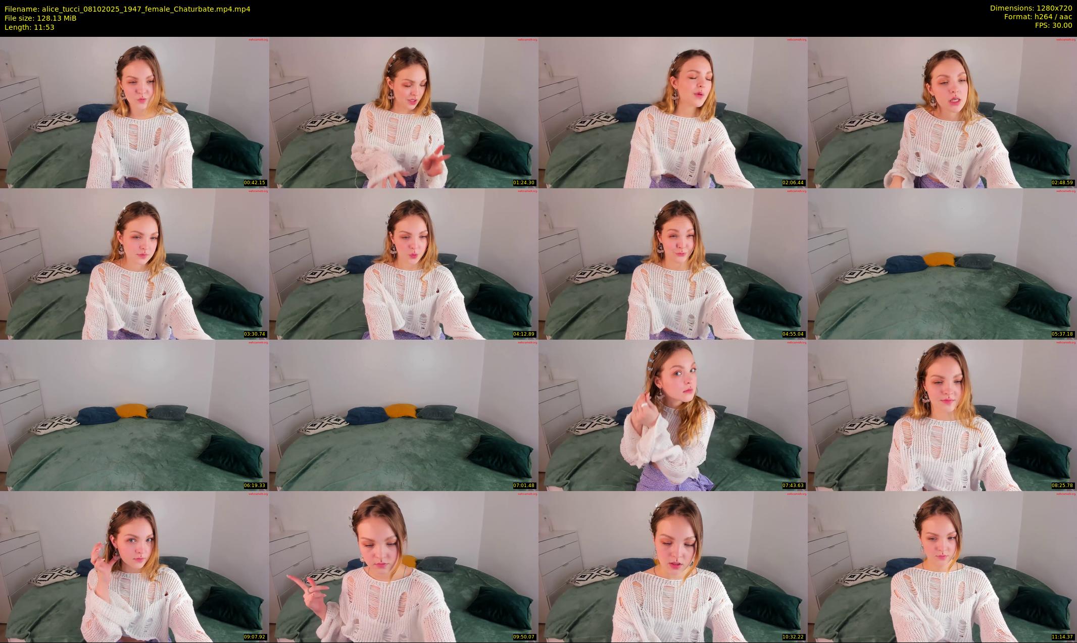 alice_tucci — 12 minute Chaturbate female cam show recording, 720p, Oct 8, 2025