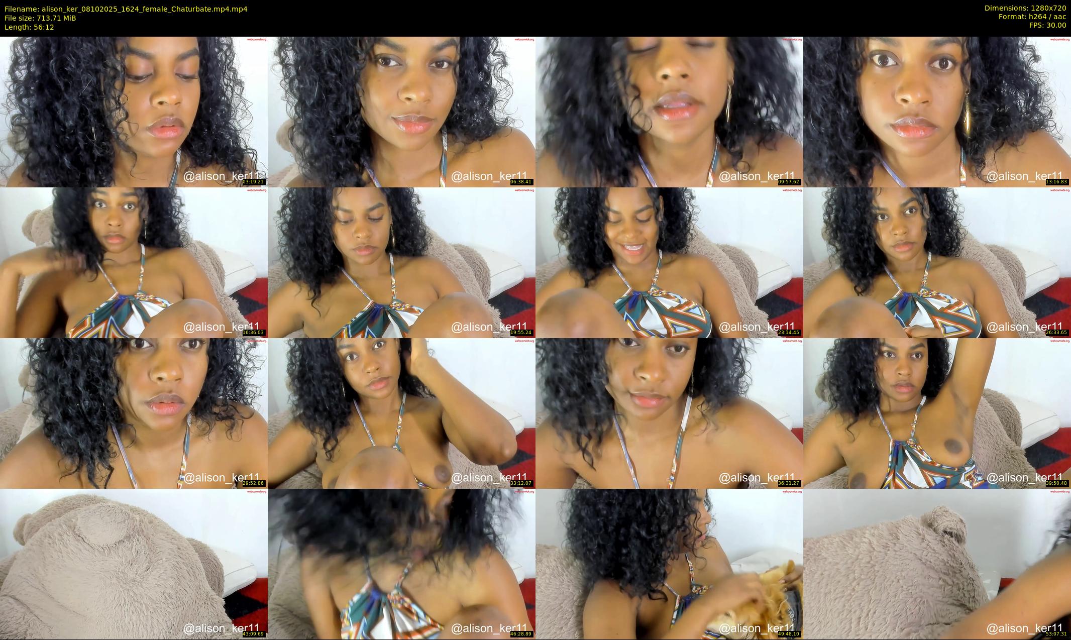 alison_ker — 57 minute Chaturbate female cam show recording, 720p, Oct 8, 2025