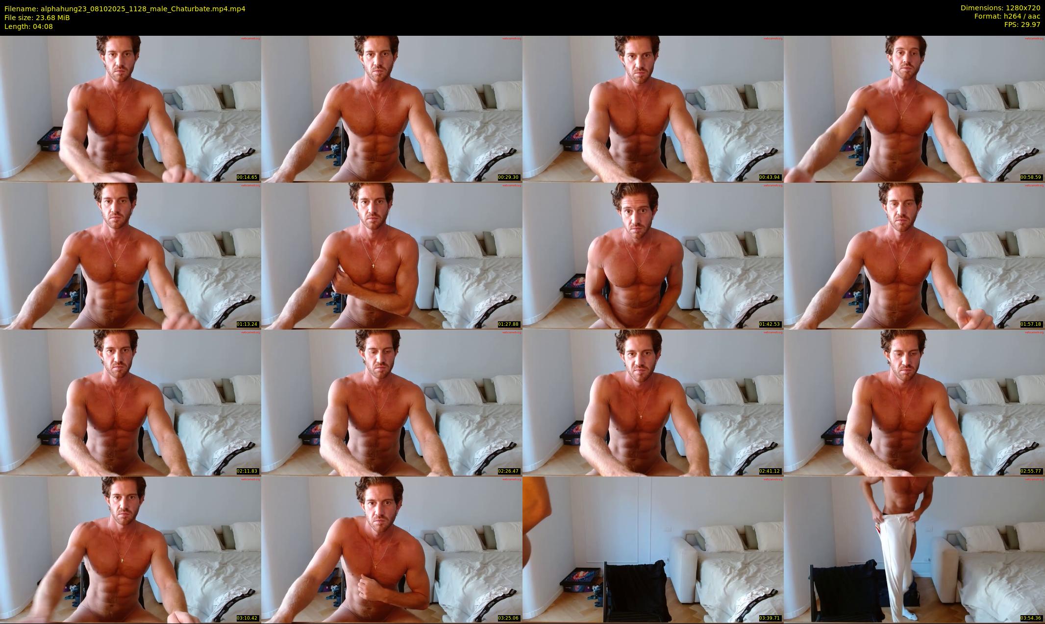 alphahung23 — 5 minute Chaturbate male cam show recording, 720p, Oct 8, 2025
