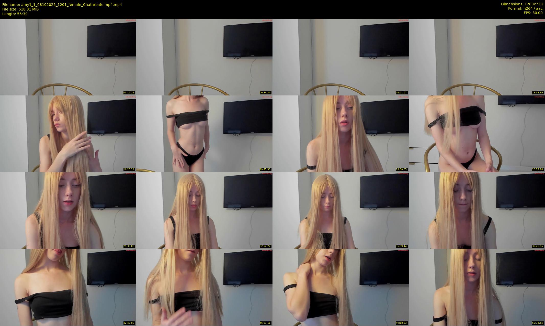 amy1_1 — 56 minute Chaturbate female cam show recording, 720p, Oct 8, 2025