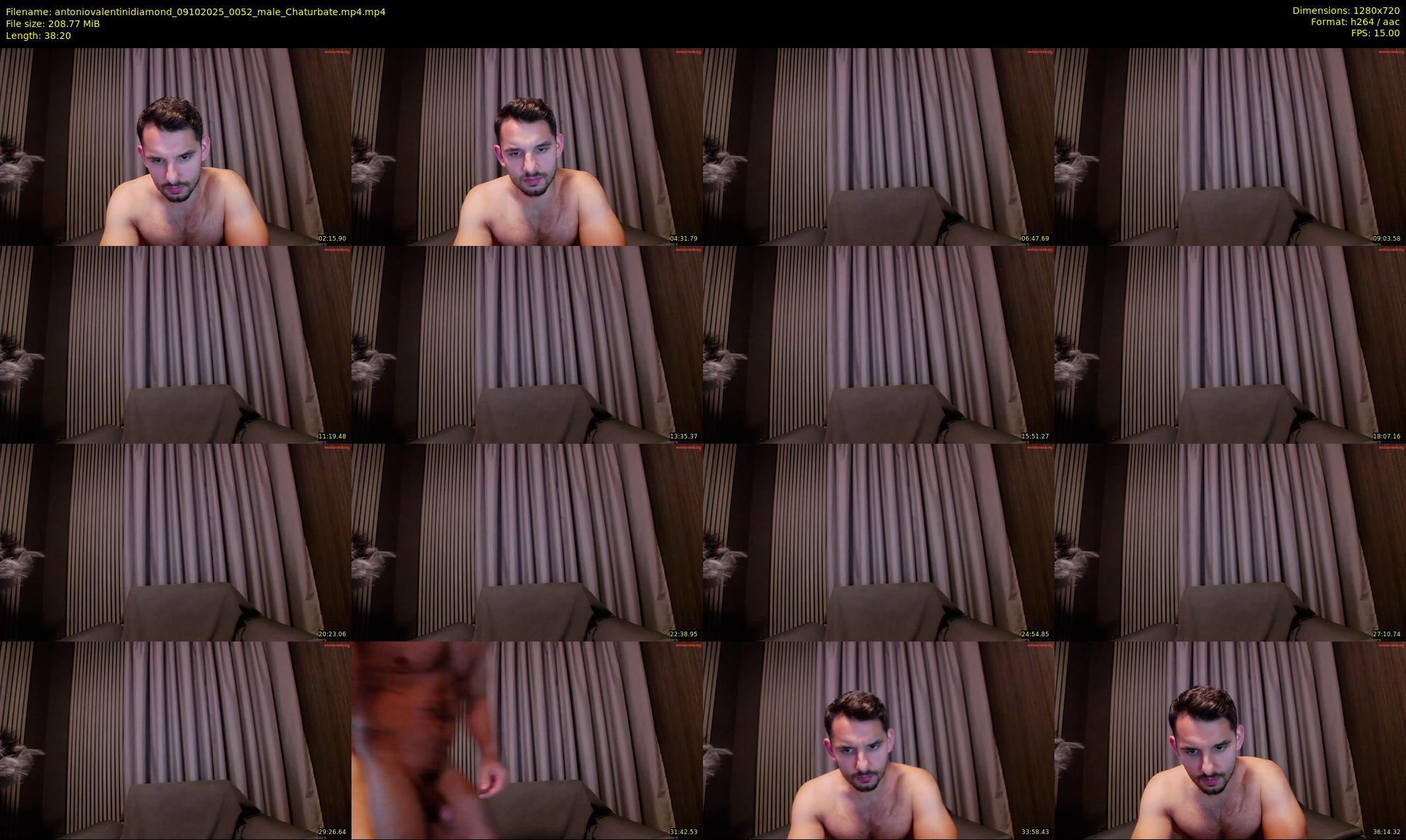 antoniovalentinidiamond — 39 minute Chaturbate male cam show recording, 720p, Oct 9, 2025