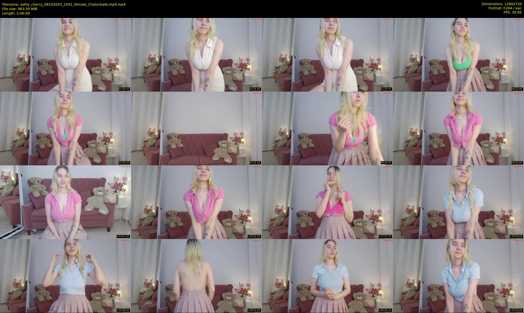 ashly_cherry — 120 minute Chaturbate female cam show recording, 720p, Oct 8, 2025